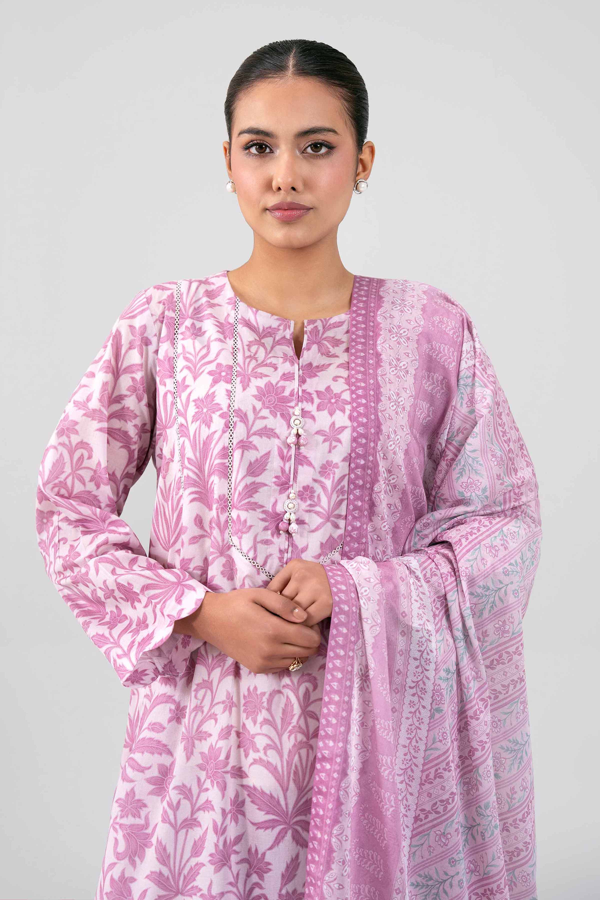 3 Piece - Printed Loose Fabric - 42602355 for Women - Freedom To Buy Collection | Nishat | Shop Online