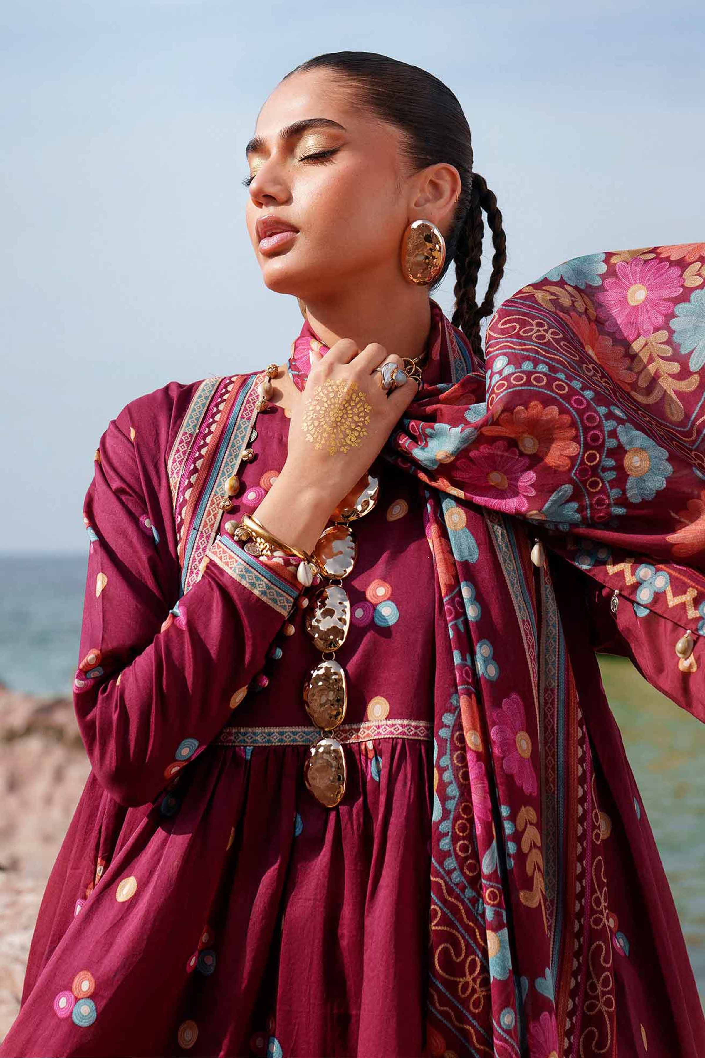 3 Piece - Printed Loose Fabric - 42602372