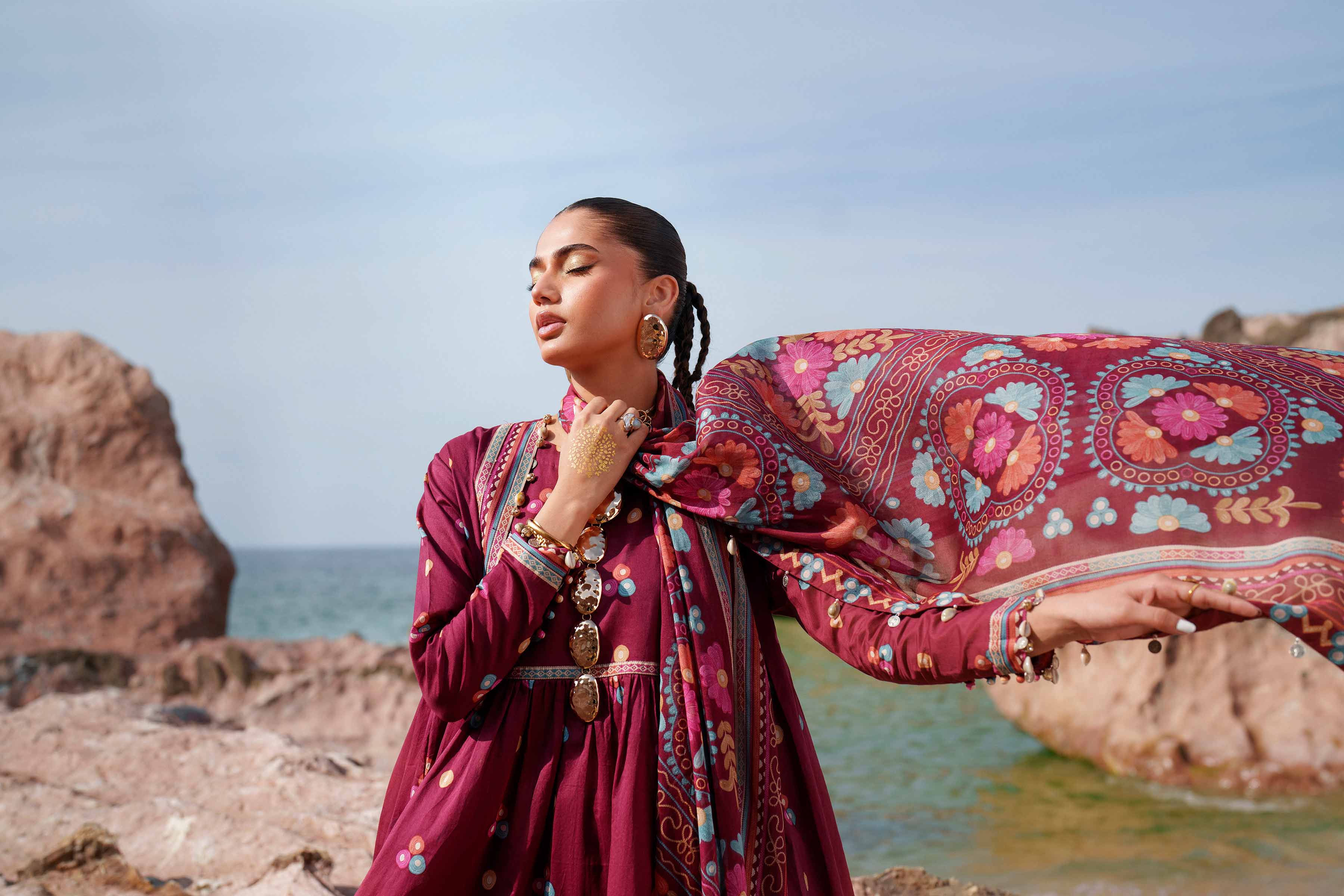 3 Piece - Printed Loose Fabric - 42602372