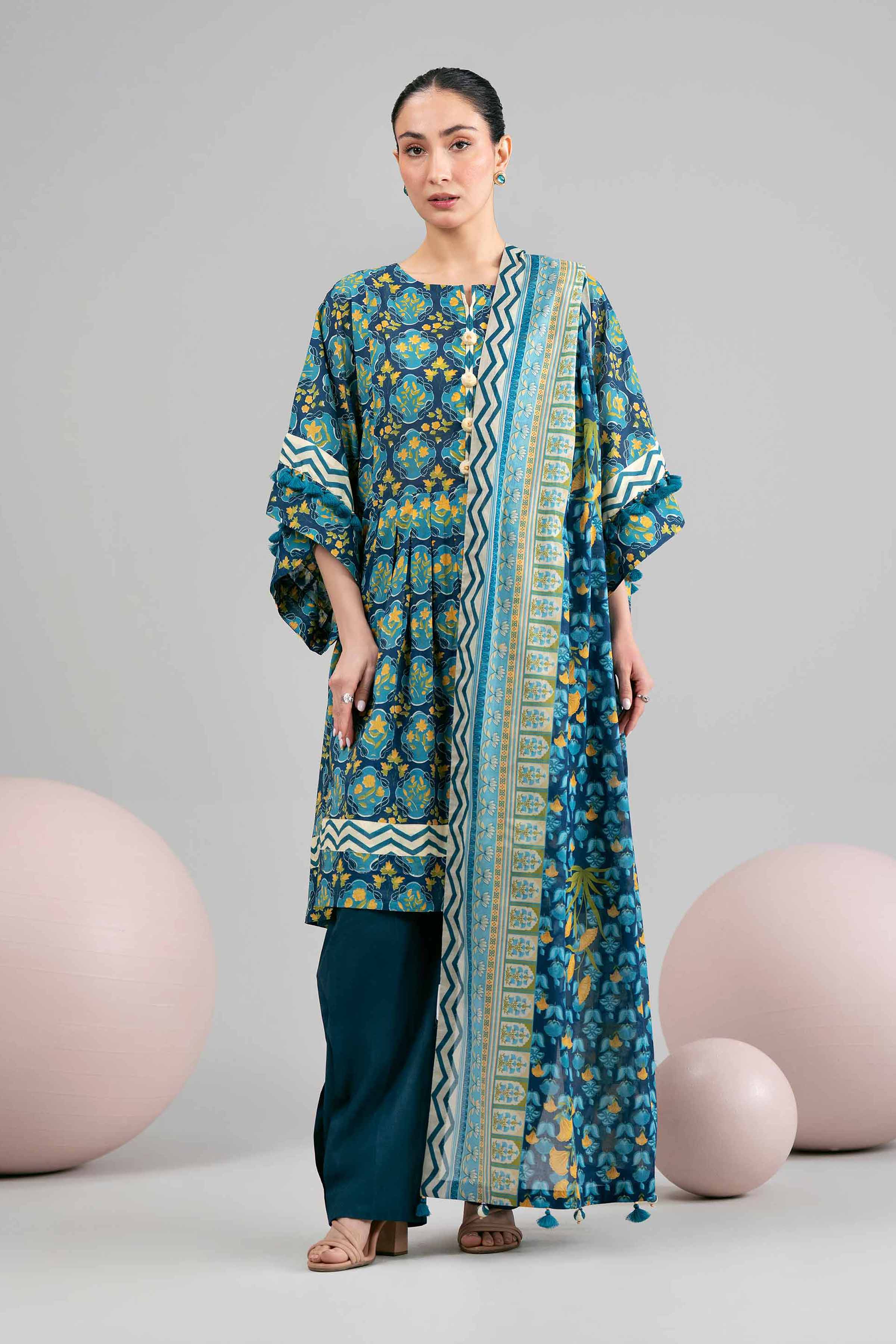 3 Piece - Printed Loose Fabric - 42602373