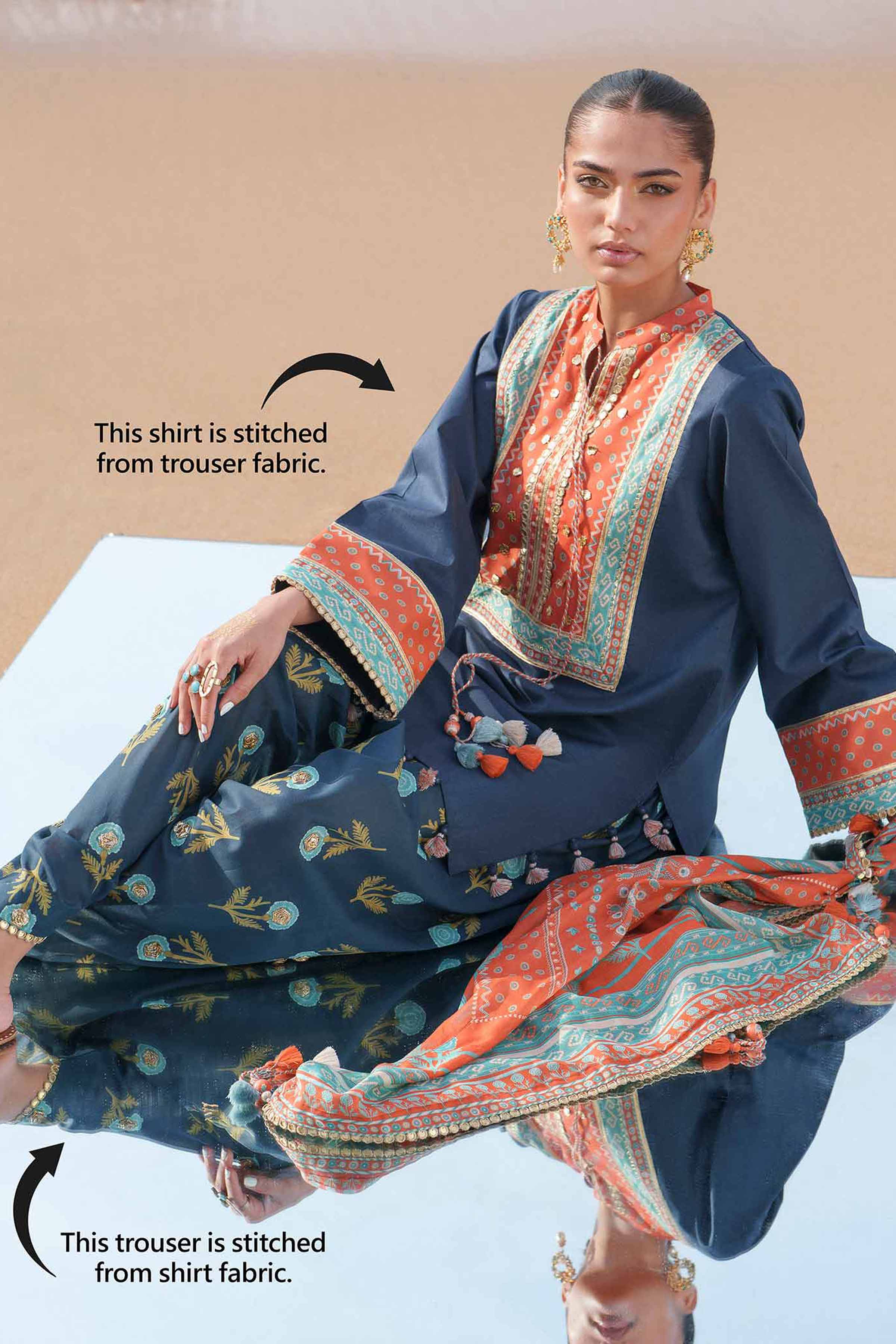 3 Piece - Printed Loose Fabric - 42602381