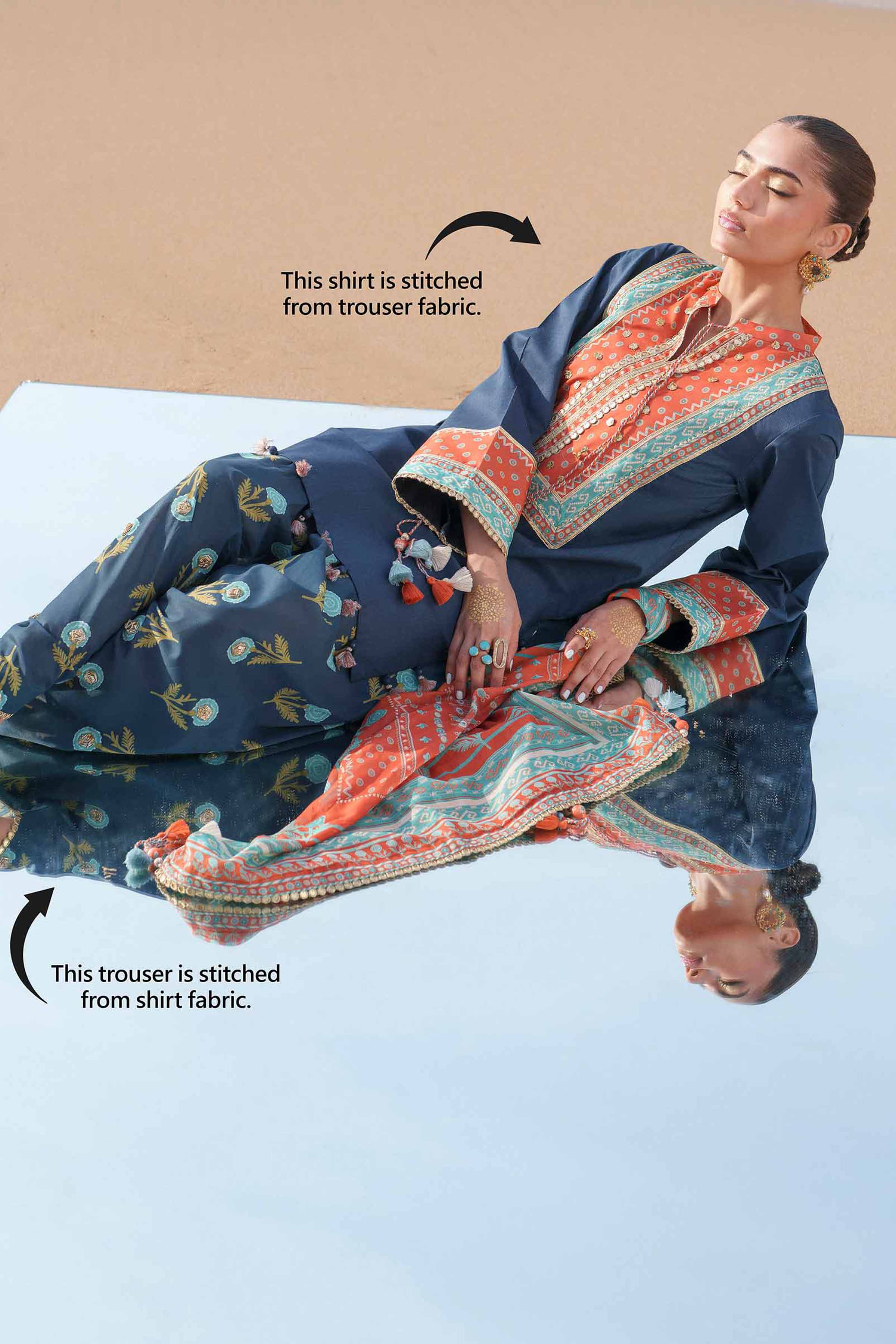 3 Piece - Printed Loose Fabric - 42602381