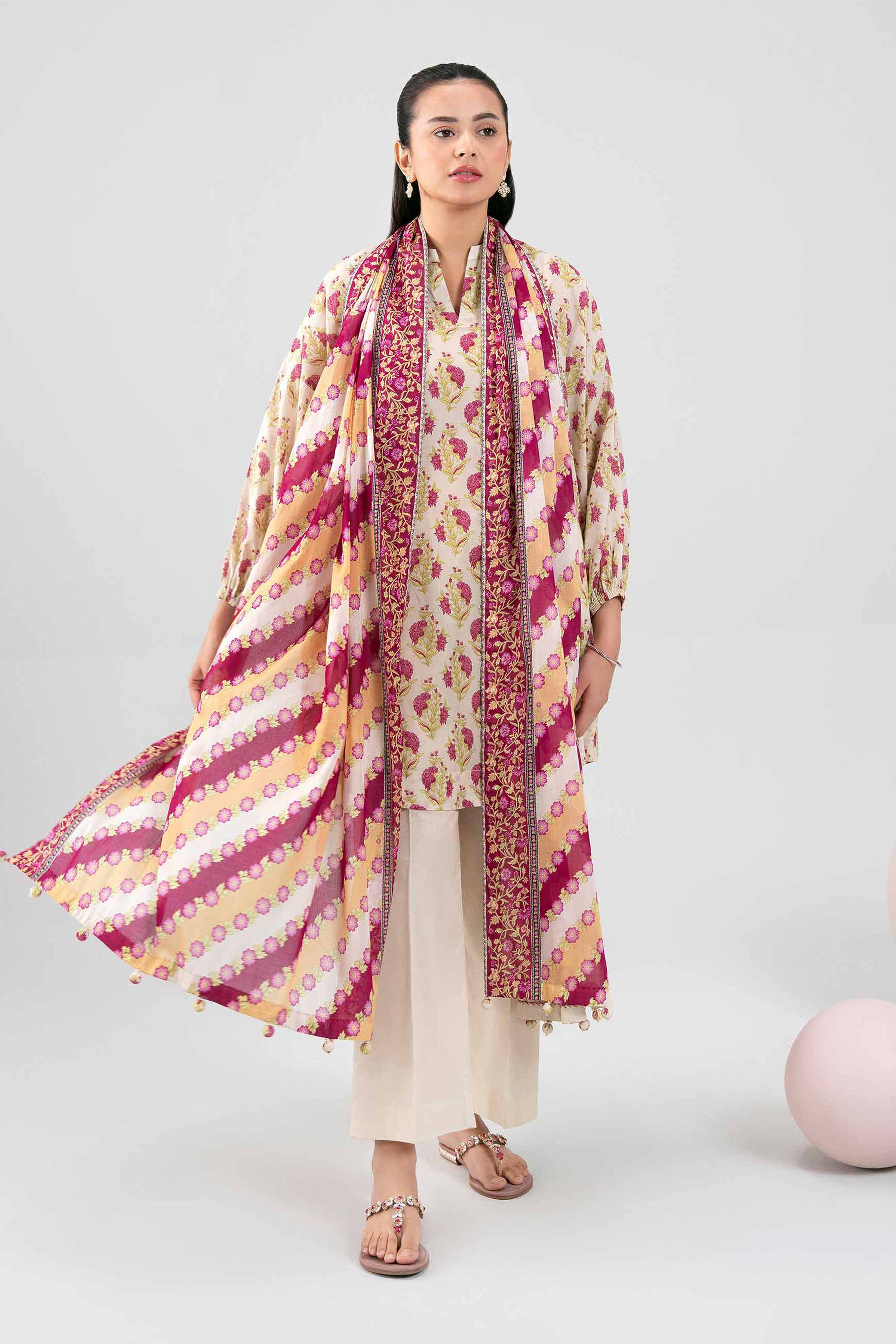 3 Piece - Printed Loose Fabric - 42602401