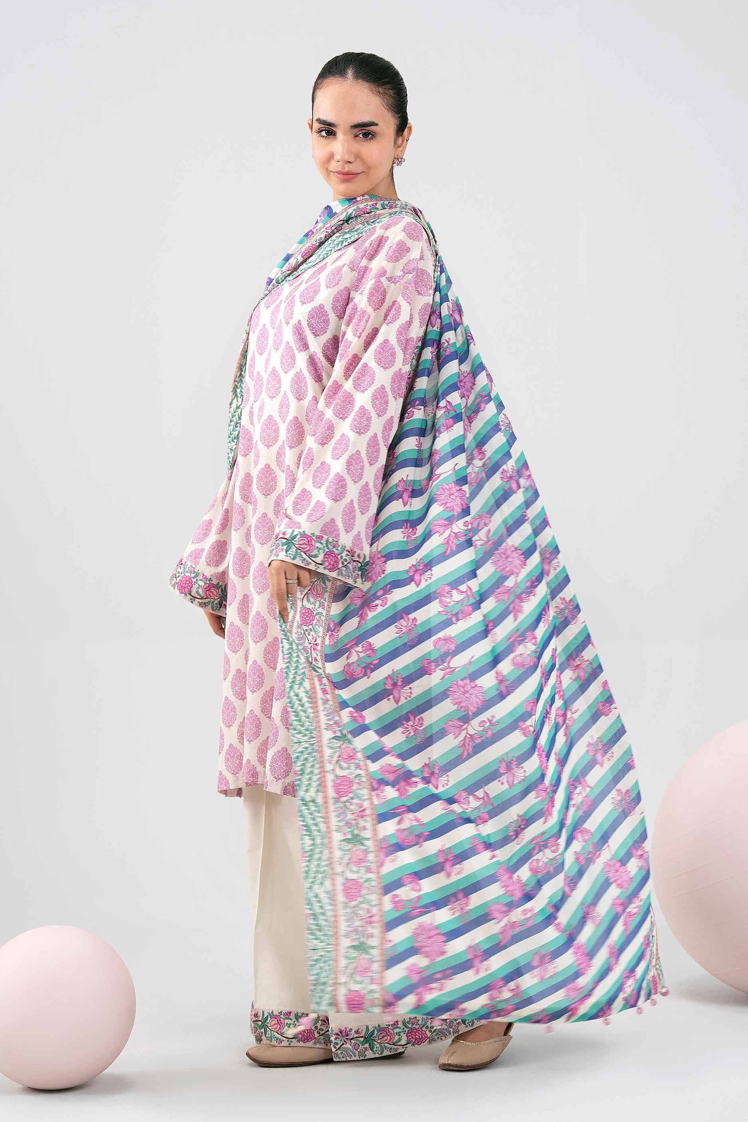 3 Piece - Printed Loose Fabric - 42602402