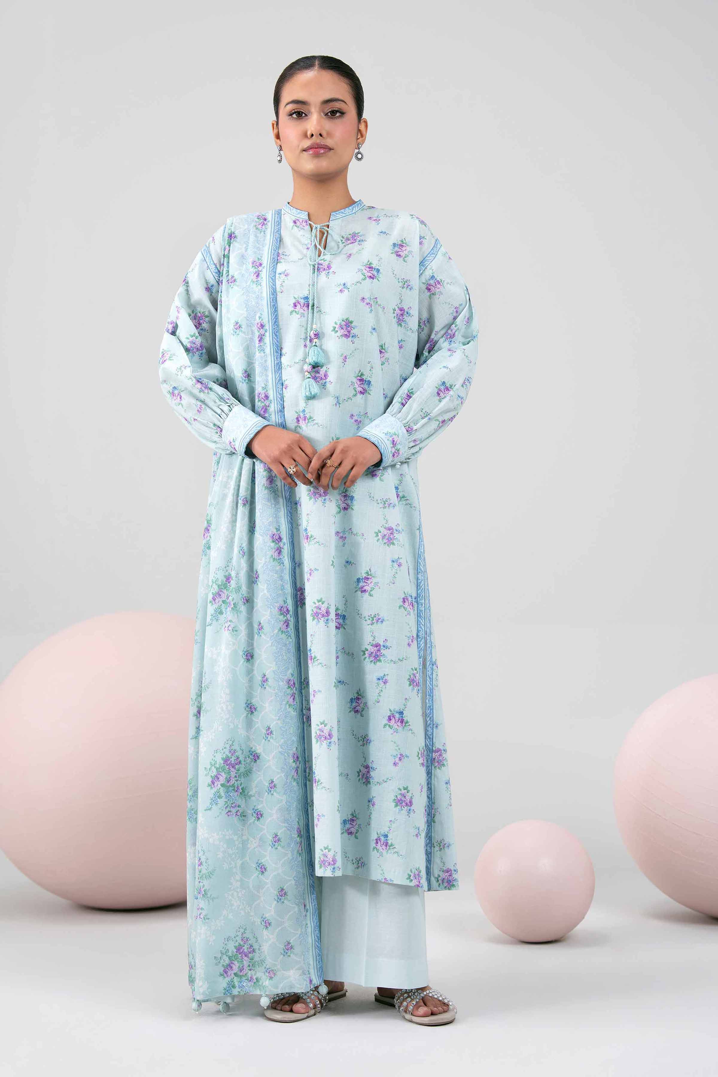 3 Piece - Printed Suit - 42602404 for Women - Unstitched Collection | Nishat | Shop Online