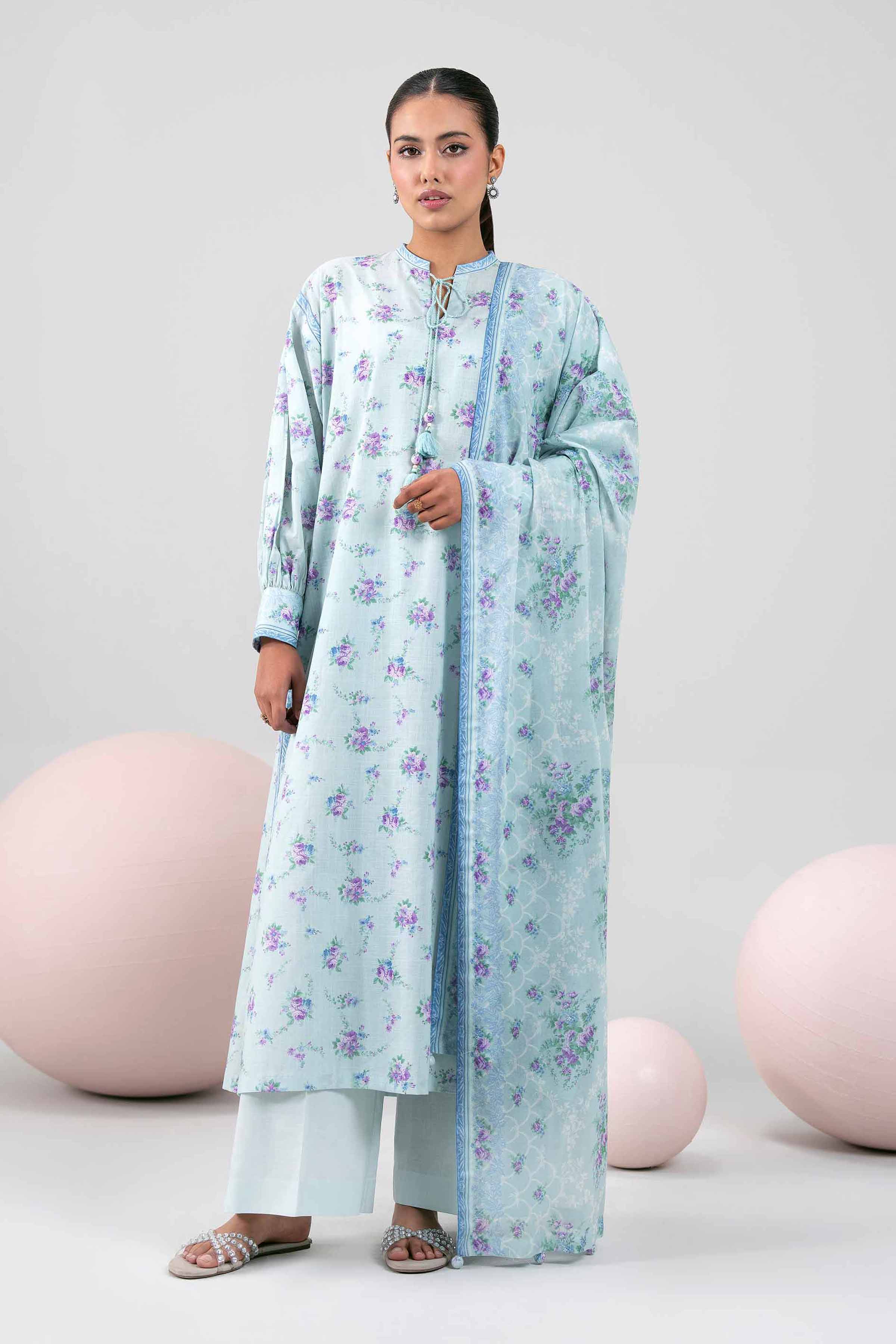 3 Piece - Printed Suit - 42602404 for Women - Unstitched Collection | Nishat | Shop Online