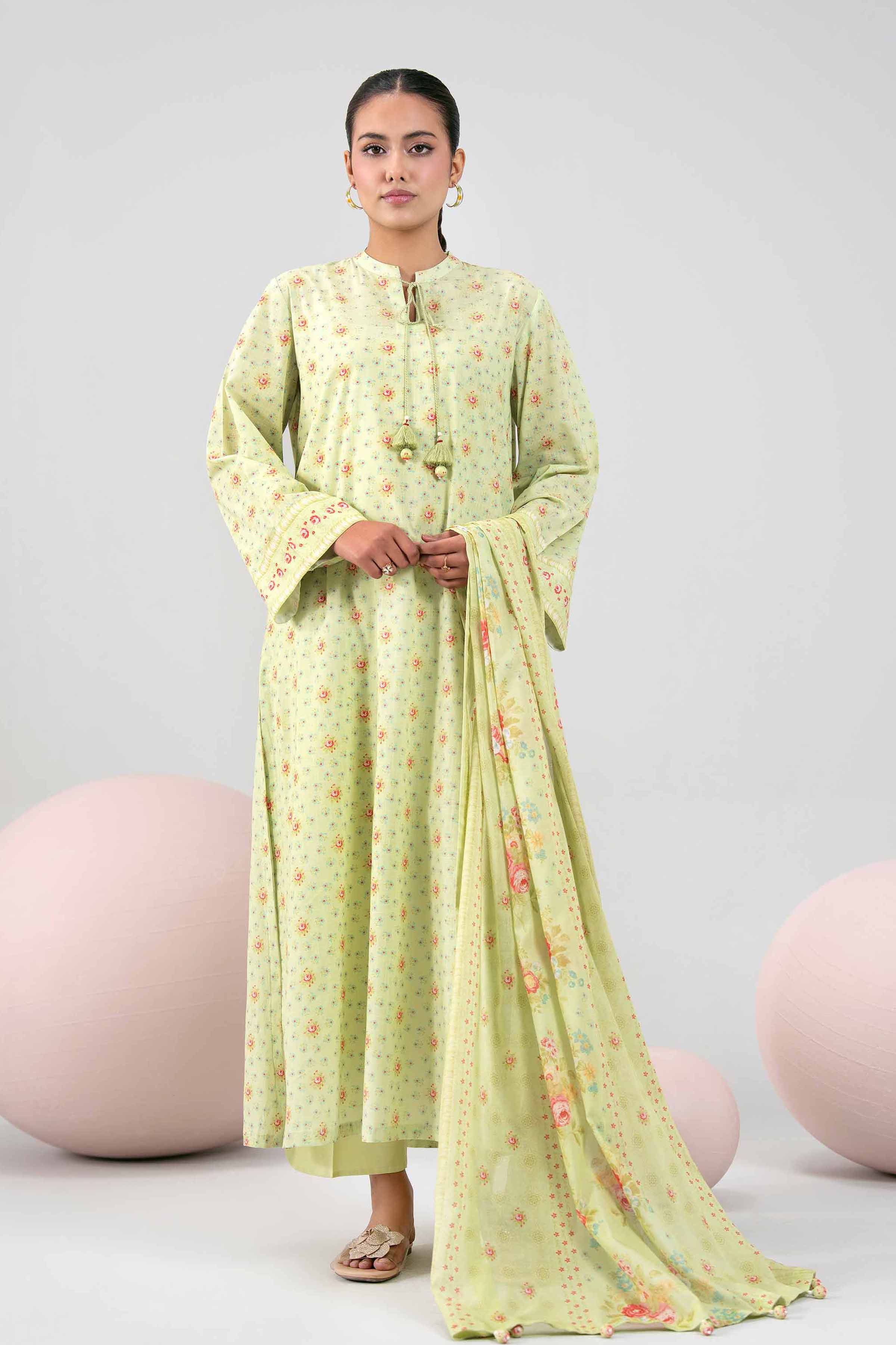 3 Piece - Printed Suit - 42602405 for Women - Unstitched Collection | Nishat | Shop Online