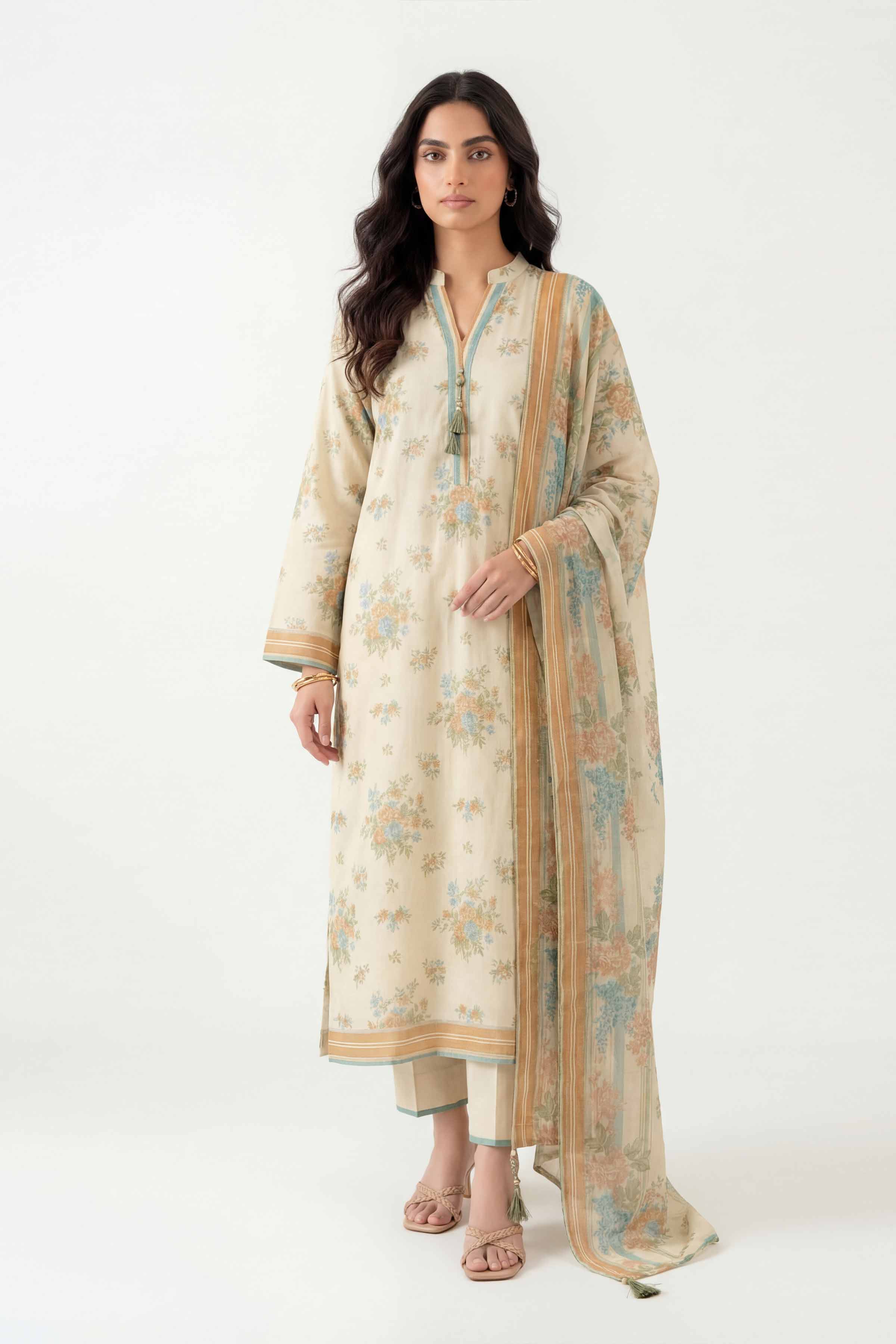 3 Piece - Printed Suit - 42602406 for Women - Unstitched Collection | Nishat | Shop Online