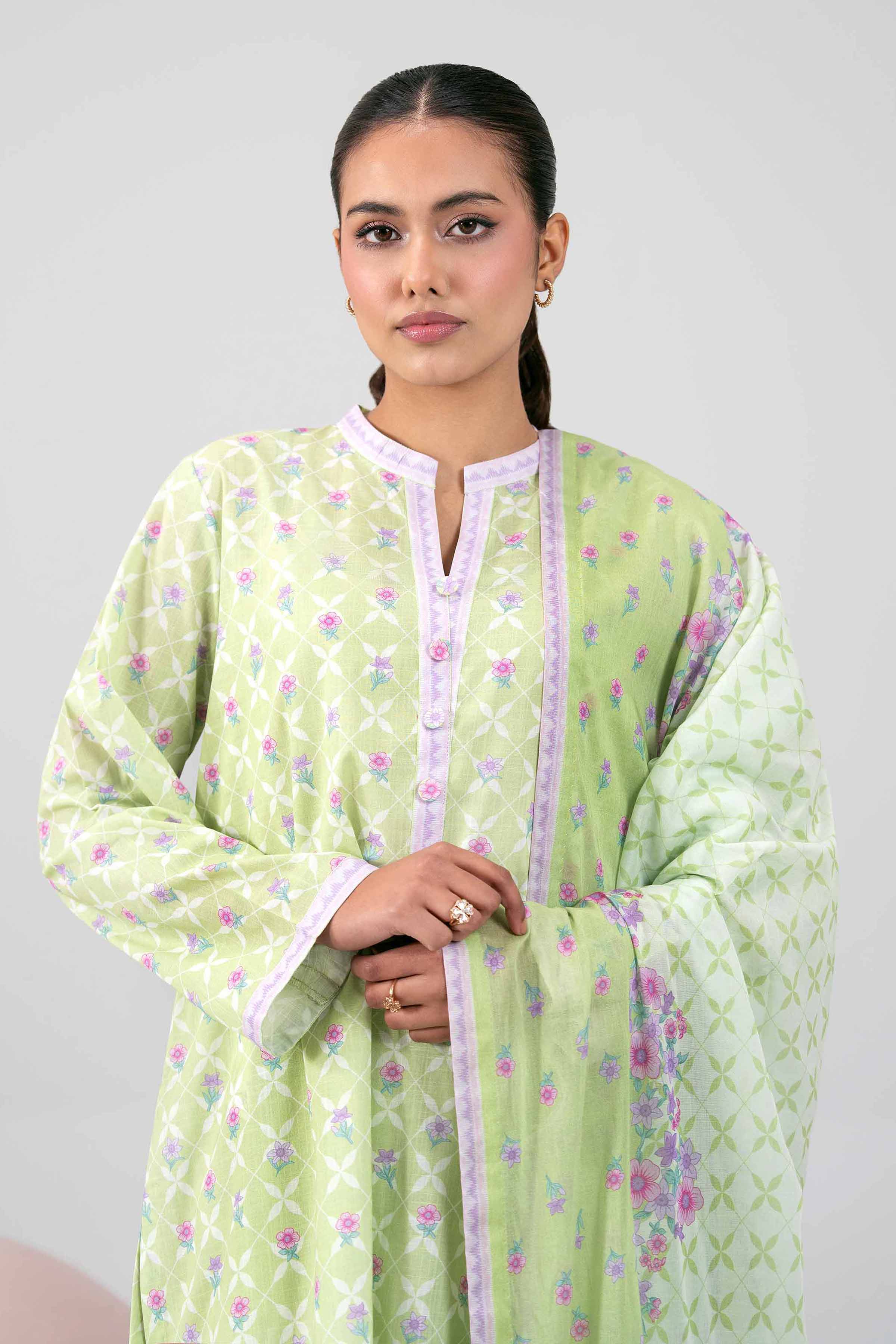 3 Piece - Printed Suit - 42602408 for Women - Unstitched Collection | Nishat | Shop Online