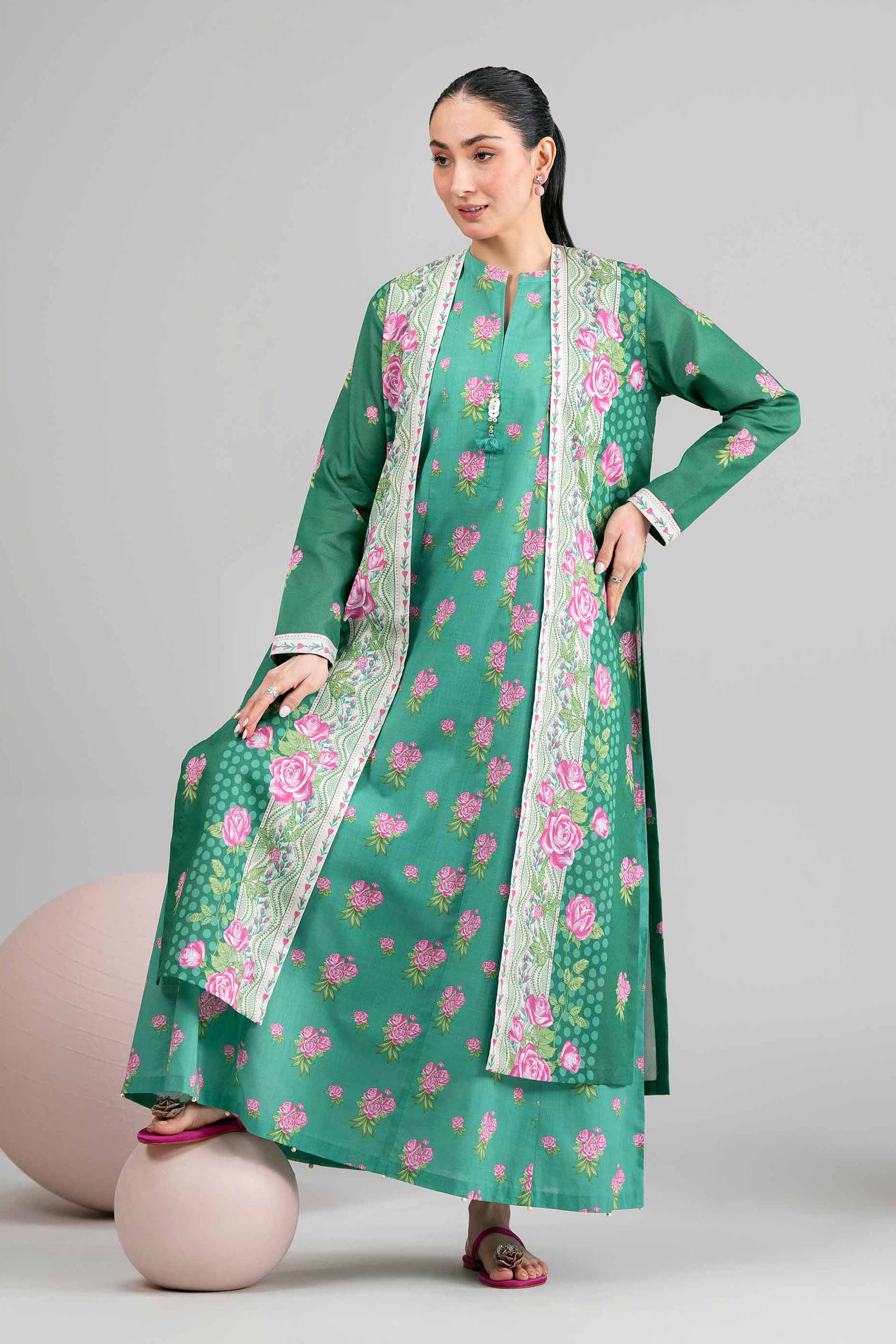 3 Piece - Printed Suit - 42602409 for Women - Unstitched Collection | Nishat | Shop Online