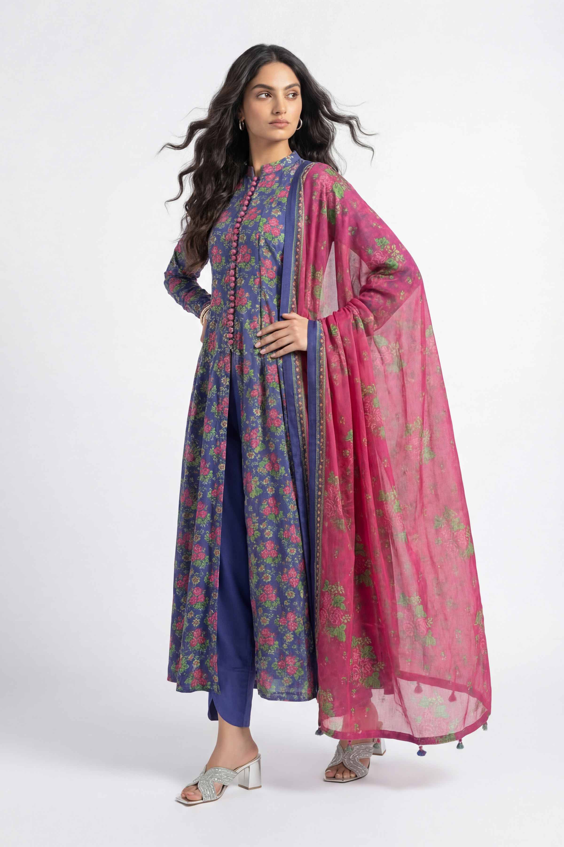 3 Piece - Printed Suit - 42602412 for Women - Unstitched Collection | Nishat | Shop Online