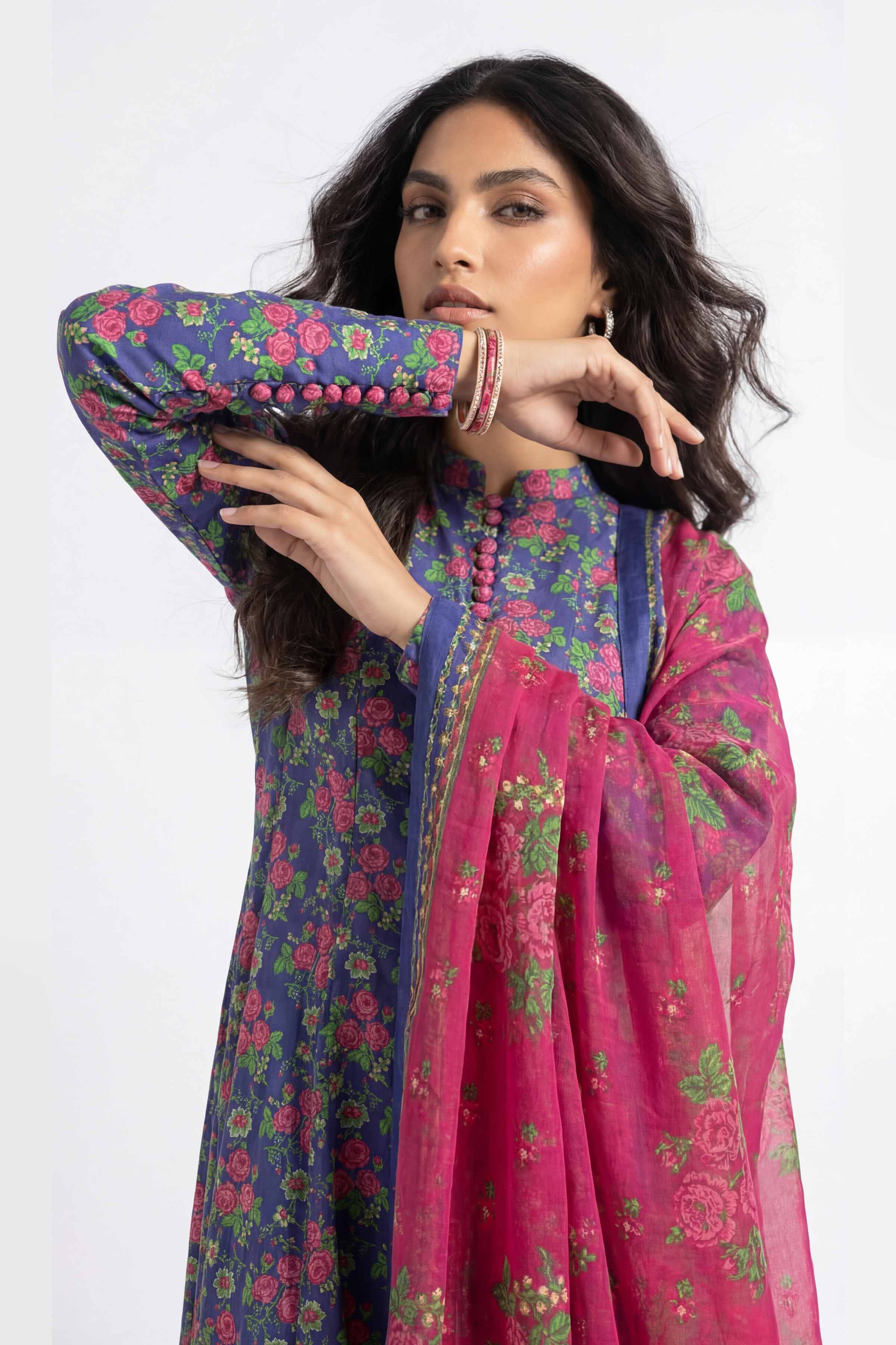 3 Piece - Printed Suit - 42602412 for Women - Unstitched Collection | Nishat | Shop Online