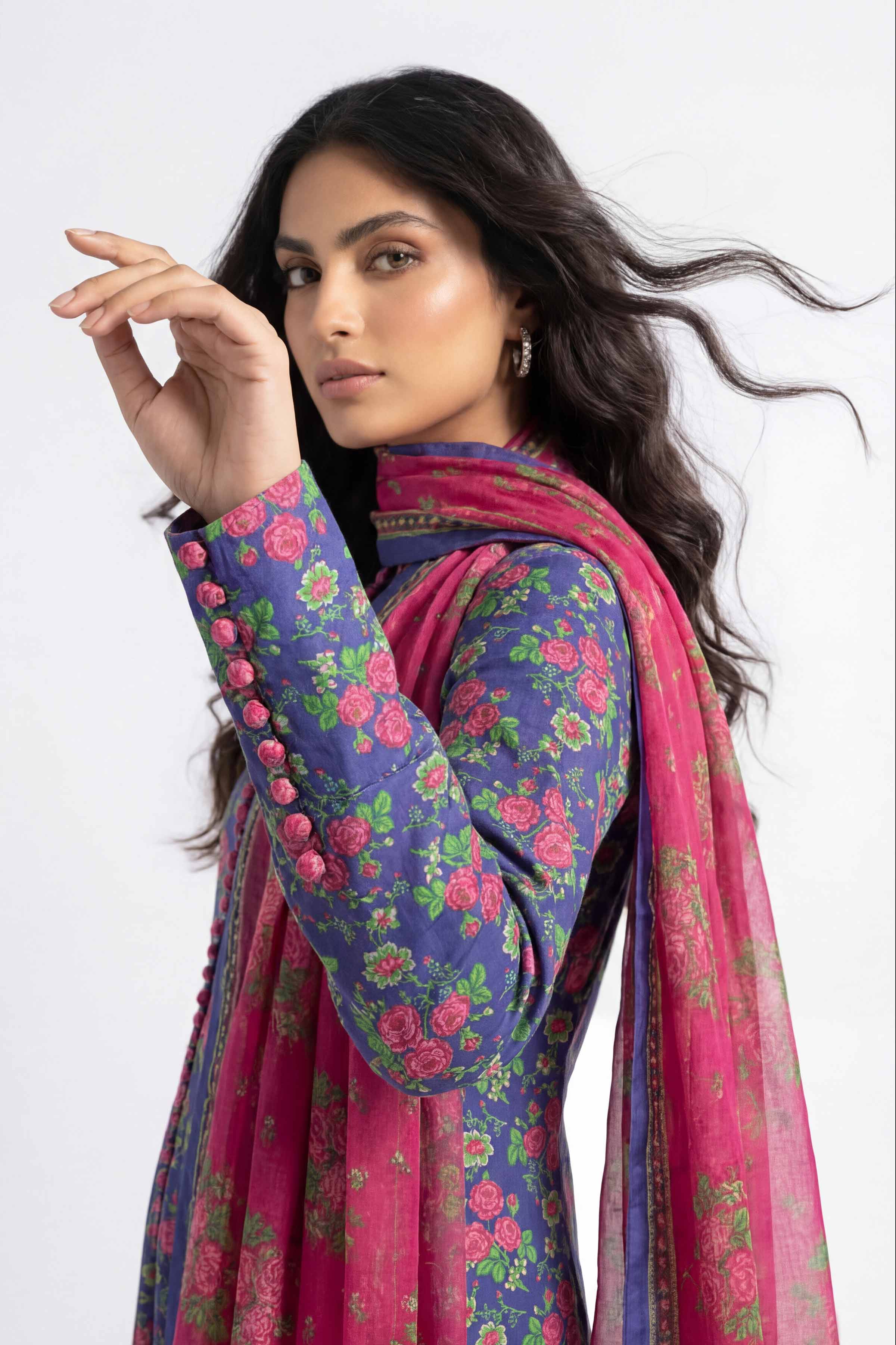 3 Piece - Printed Suit - 42602412 for Women - Unstitched Collection | Nishat | Shop Online