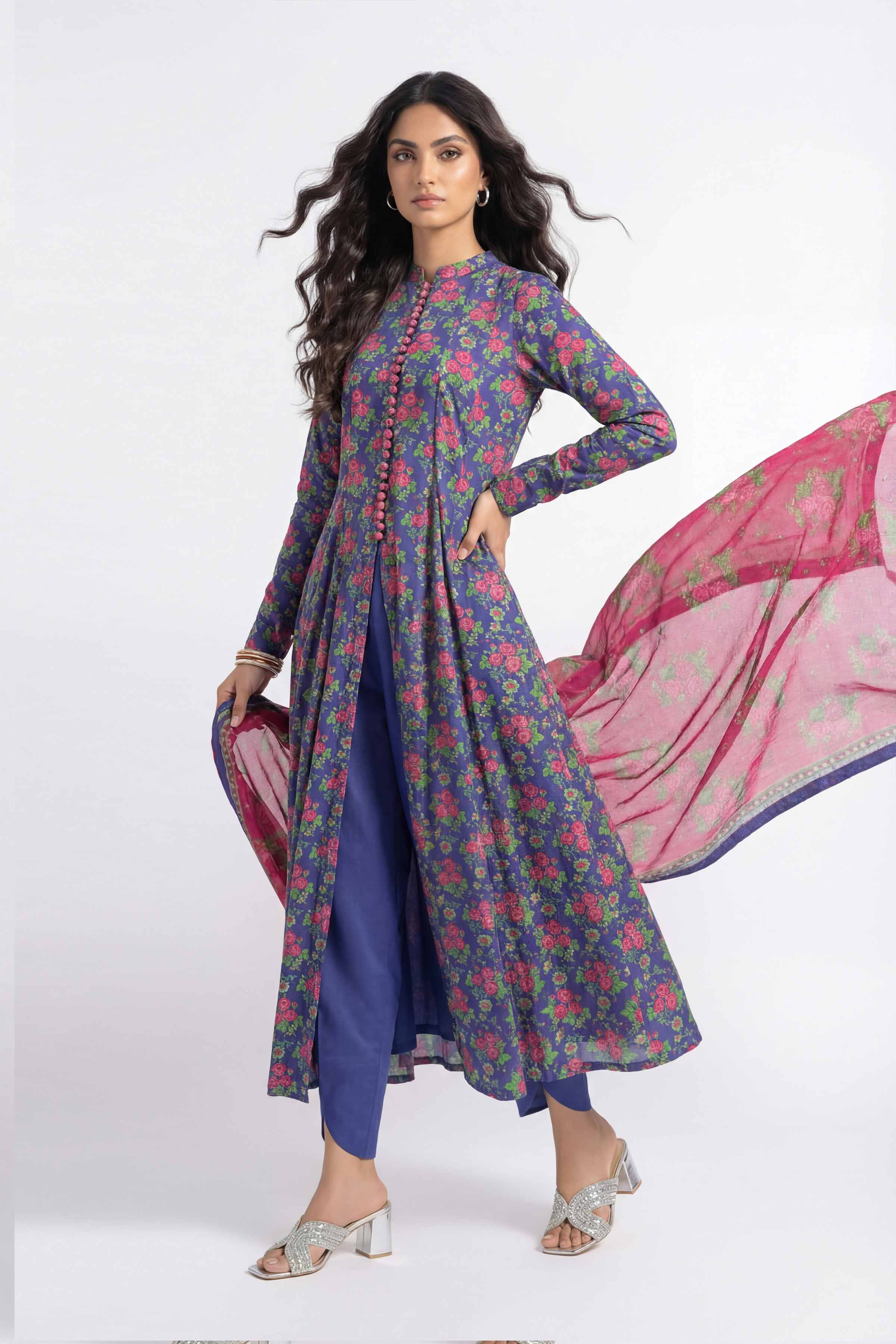 3 Piece - Printed Suit - 42602412 for Women - Unstitched Collection | Nishat | Shop Online