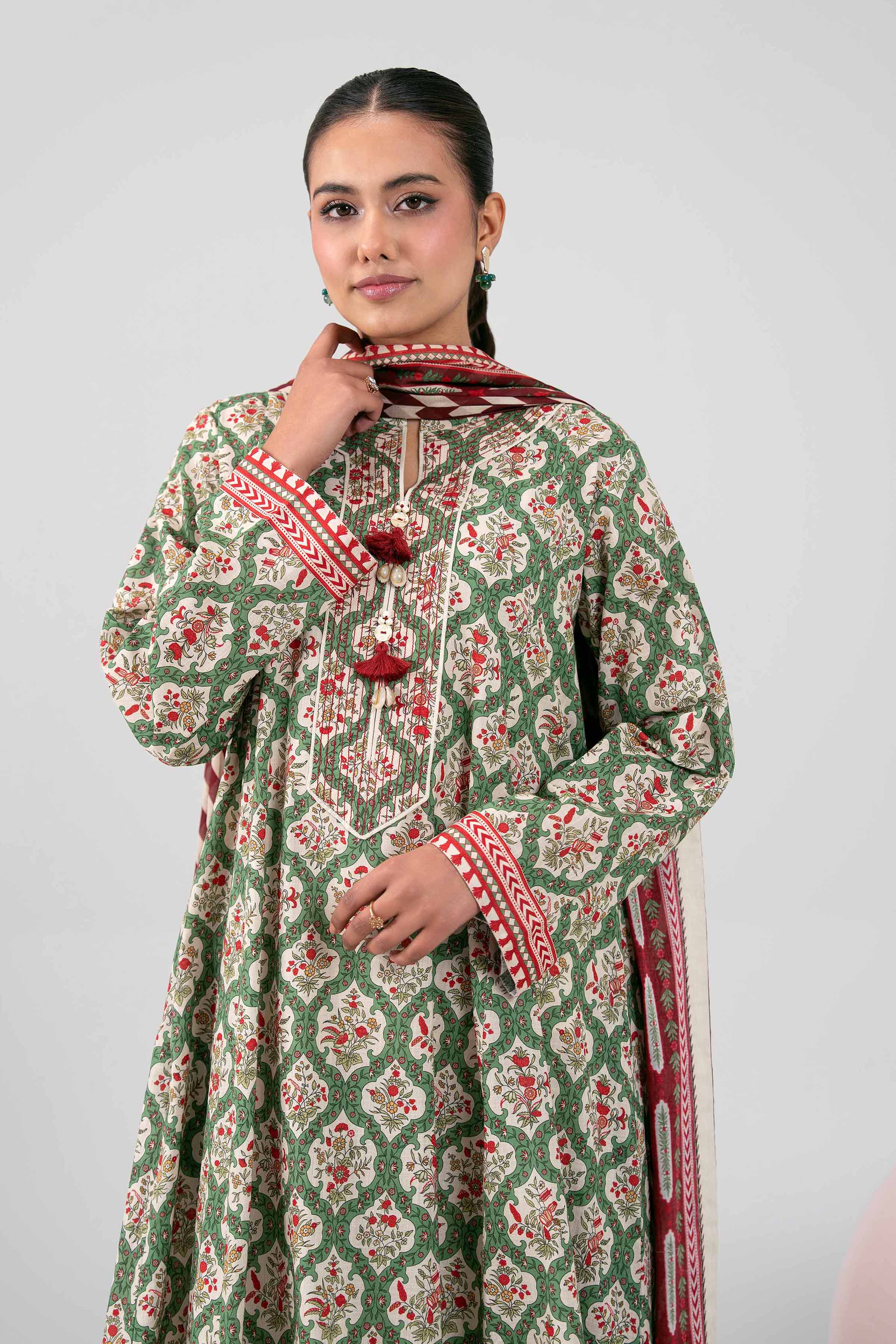 3 Piece - Printed Suit - 42602413 for Women - Unstitched Collection | Nishat | Shop Online