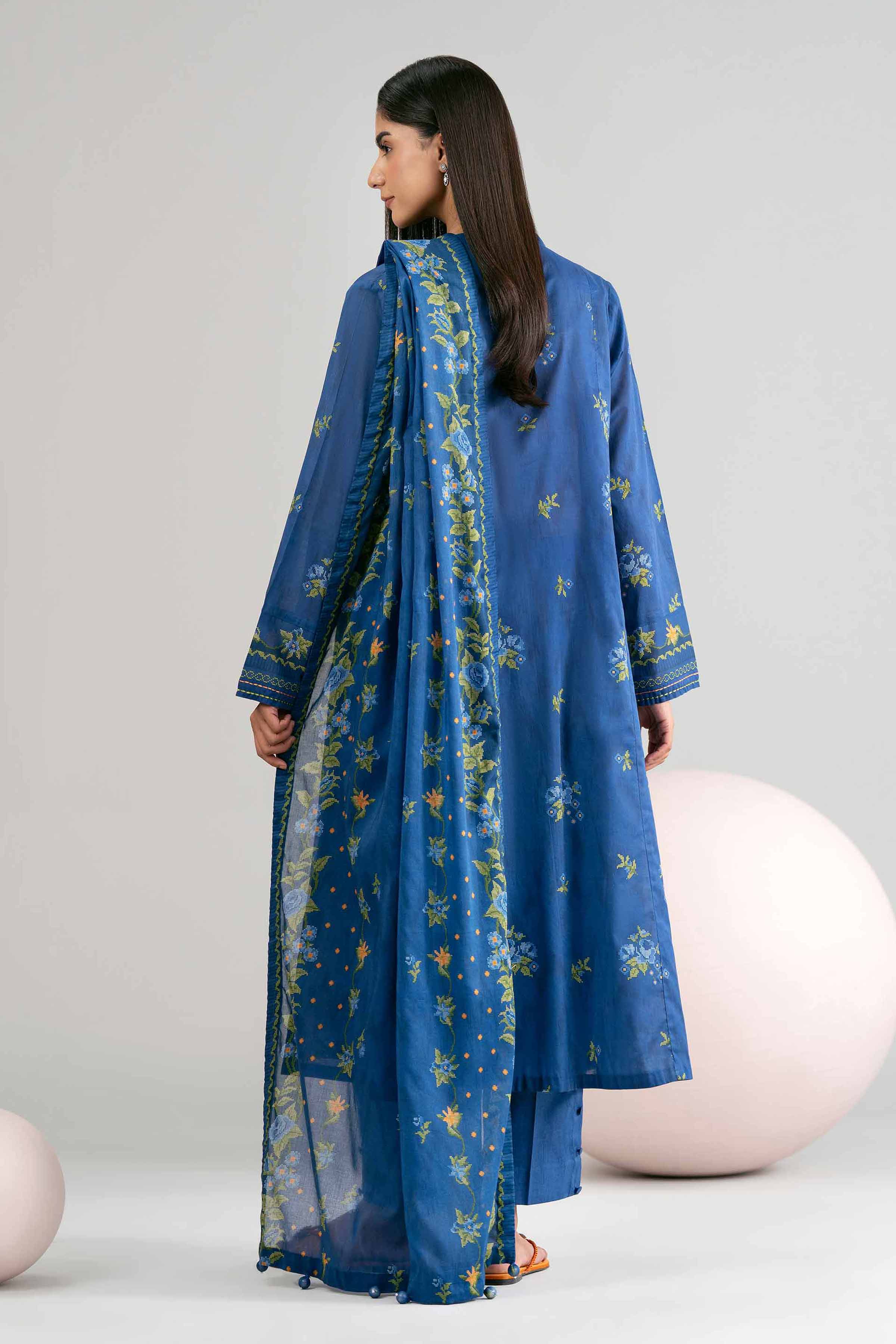 3 Piece - Printed Loose Fabric - 42602417 for Women - Freedom To Buy Collection | Nishat | Shop Online