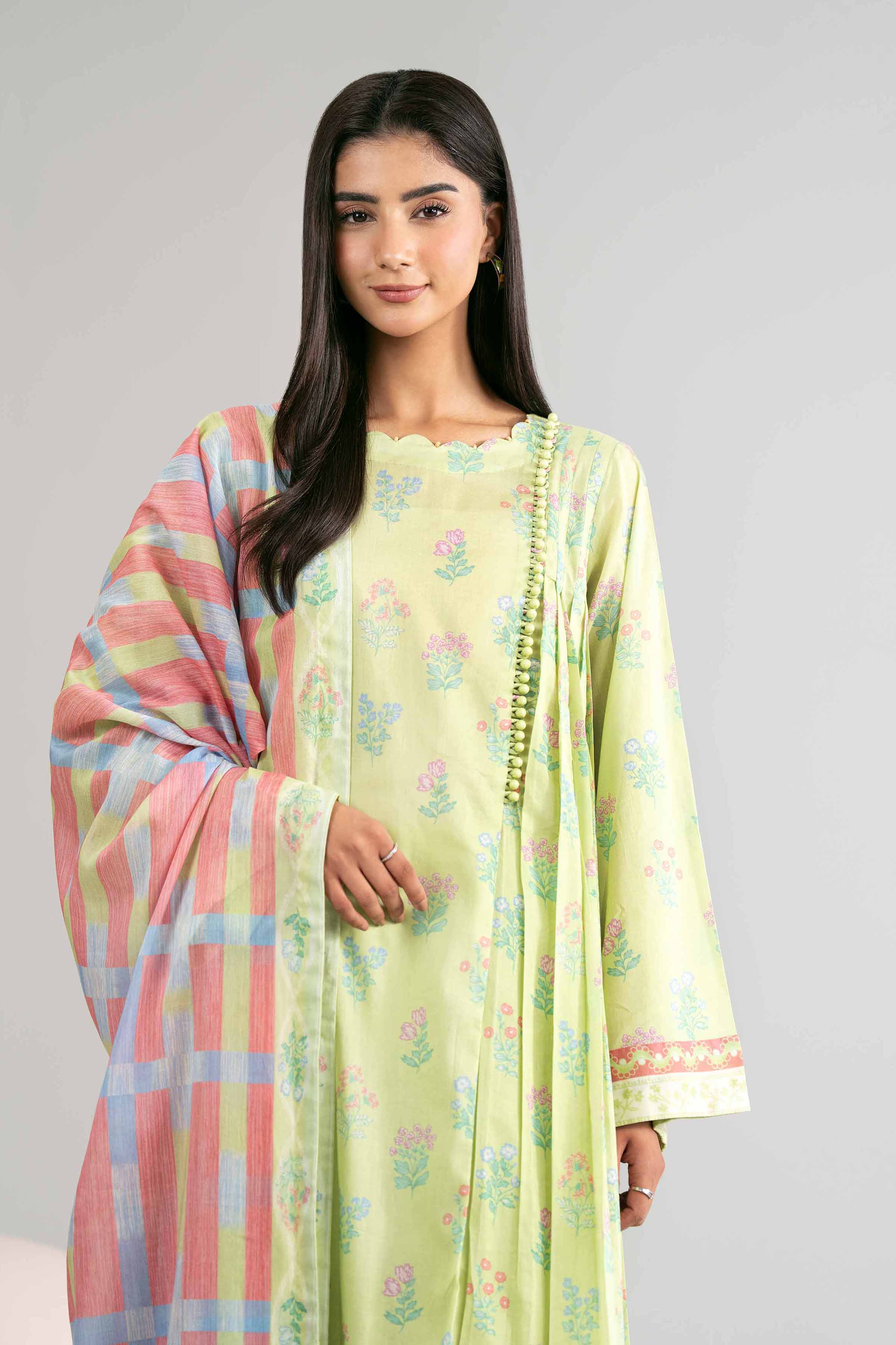 3 Piece - Printed Loose Fabric - 42602424 for Women - Freedom To Buy Collection | Nishat | Shop Online