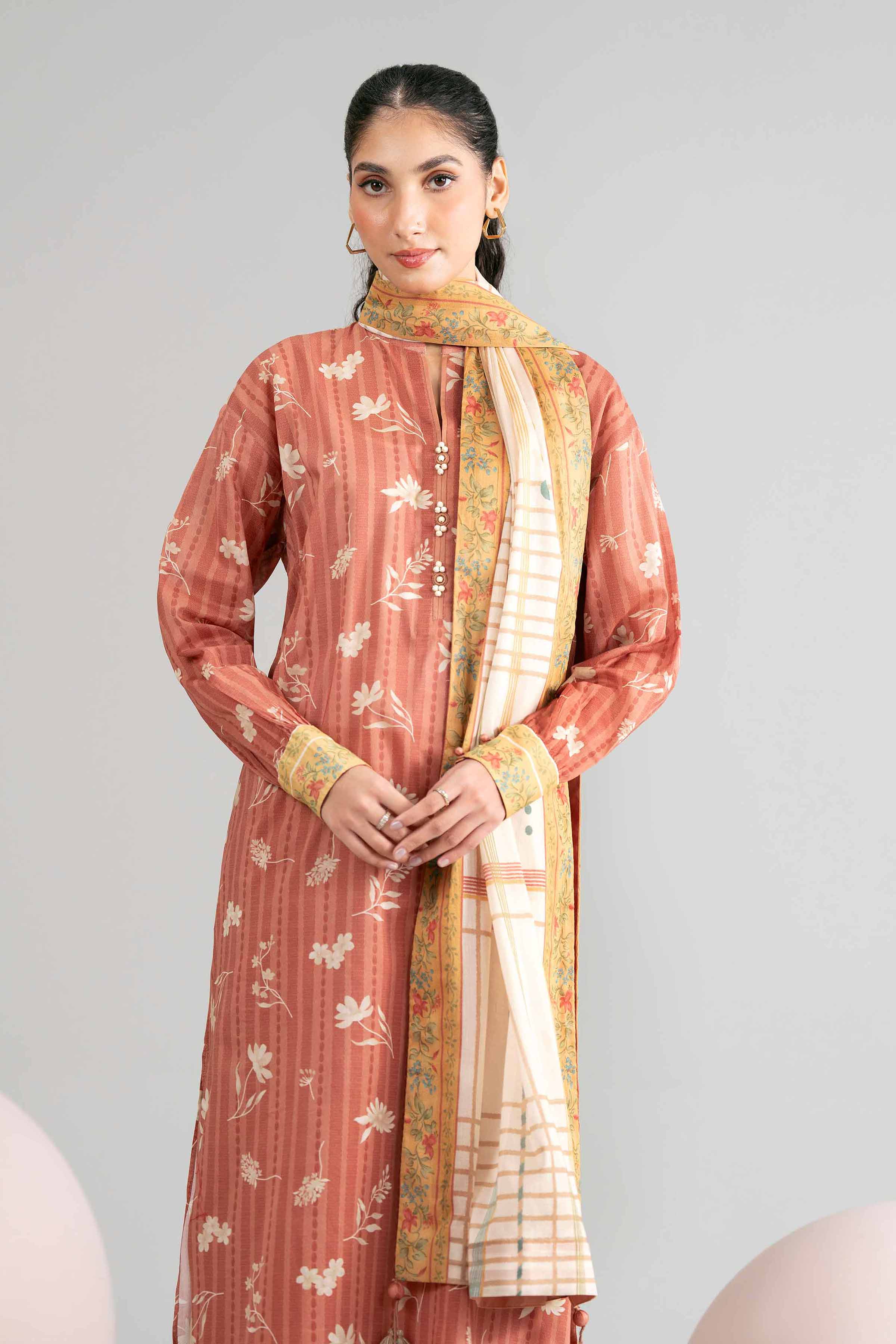 3 Piece - Printed Loose Fabric - 42602425 for Women - Freedom To Buy Collection | Nishat | Shop Online