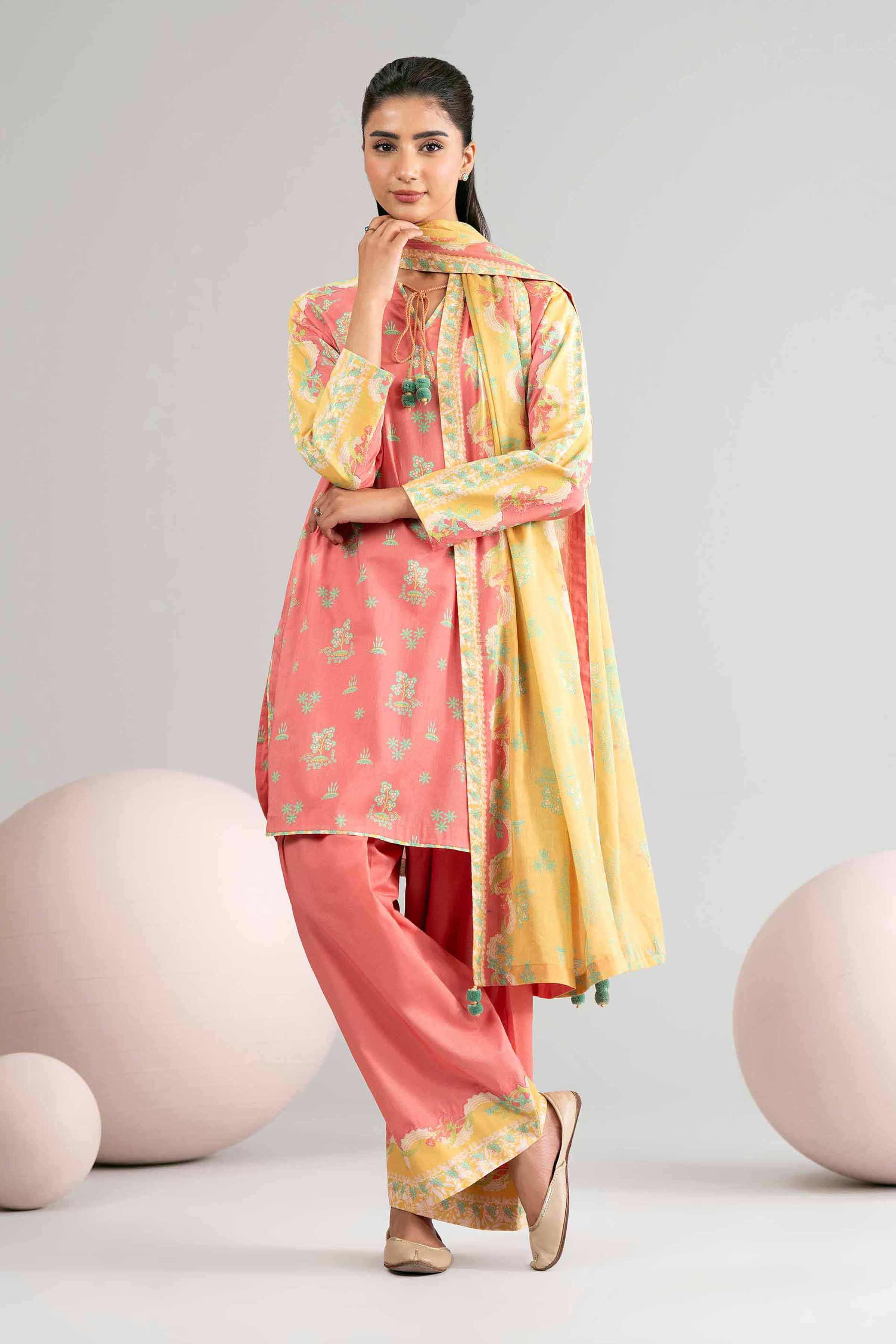 3 Piece - Printed Loose Fabric - 42602429 for Women - Freedom To Buy Collection | Nishat | Shop Online