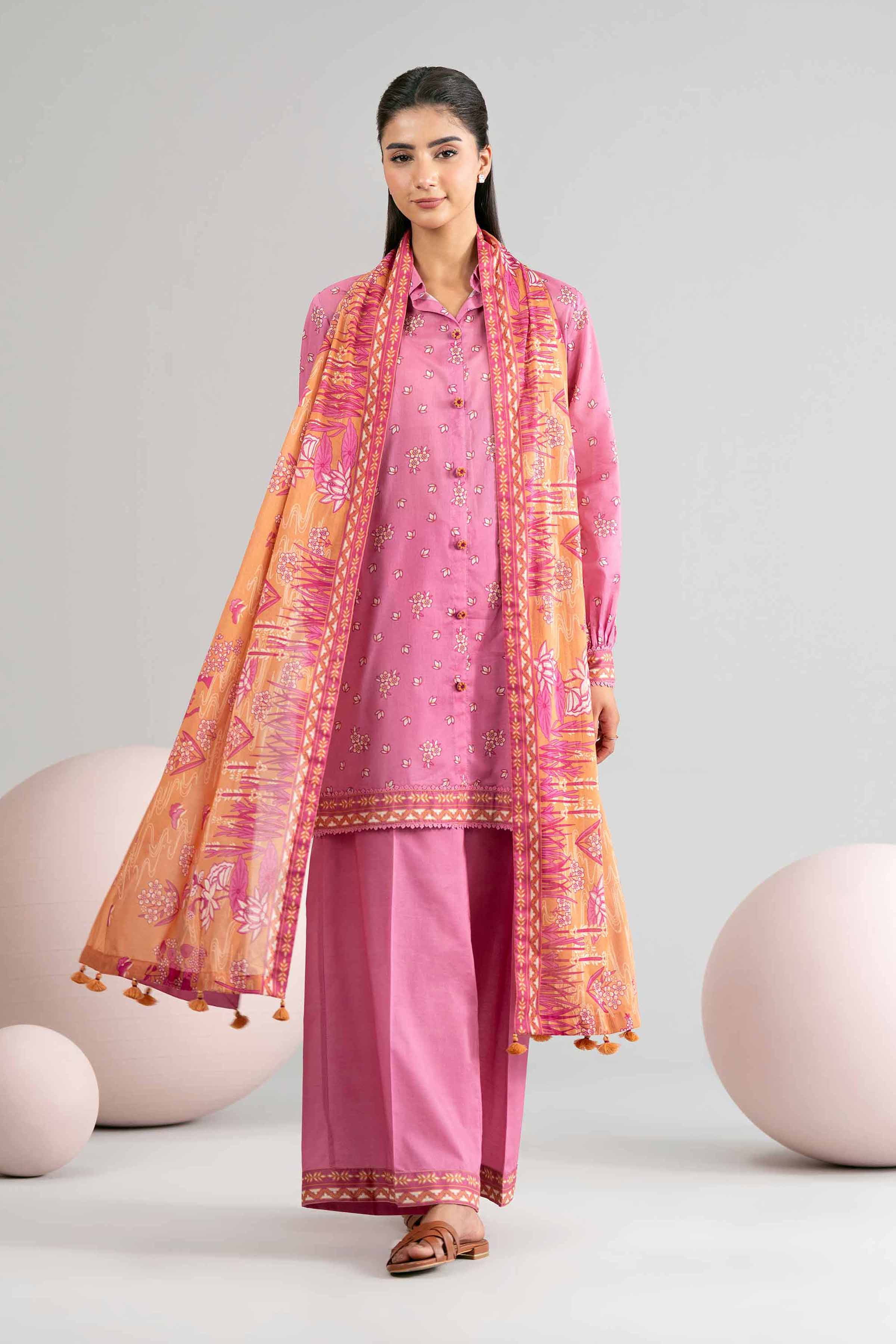3 Piece - Printed Loose Fabric - 42602430 for Women - Freedom To Buy Collection | Nishat | Shop Online