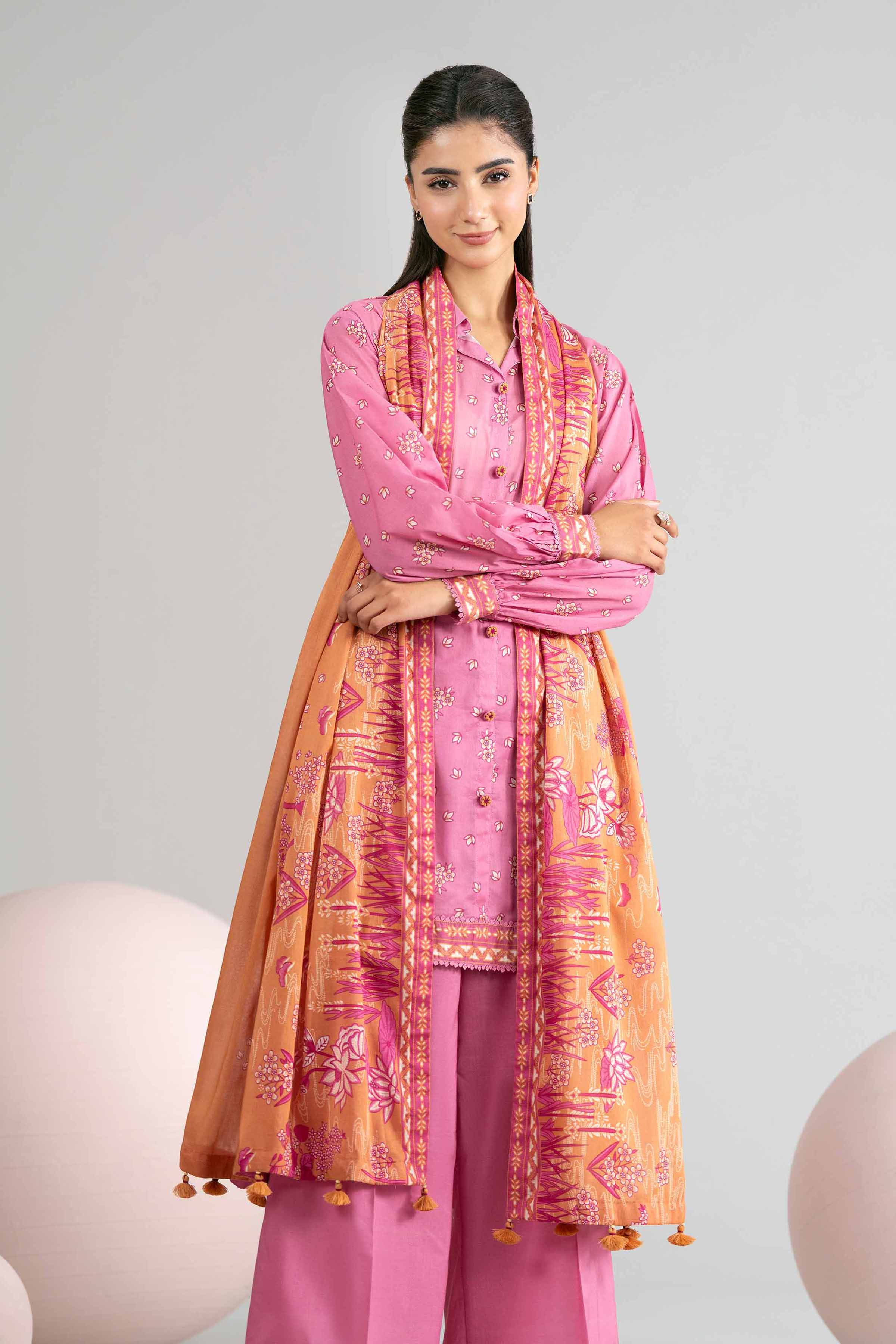 3 Piece - Printed Loose Fabric - 42602430 for Women - Freedom To Buy Collection | Nishat | Shop Online