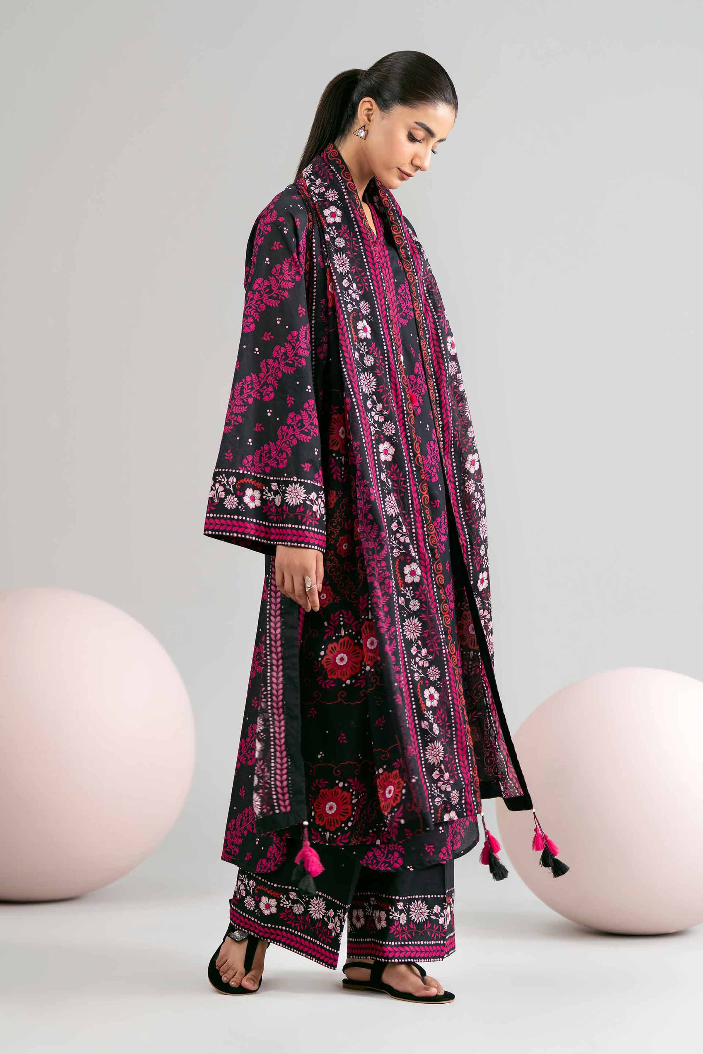 3 Piece - Printed Loose Fabric - 42602432 for Women - Freedom To Buy Collection | Nishat | Shop Online