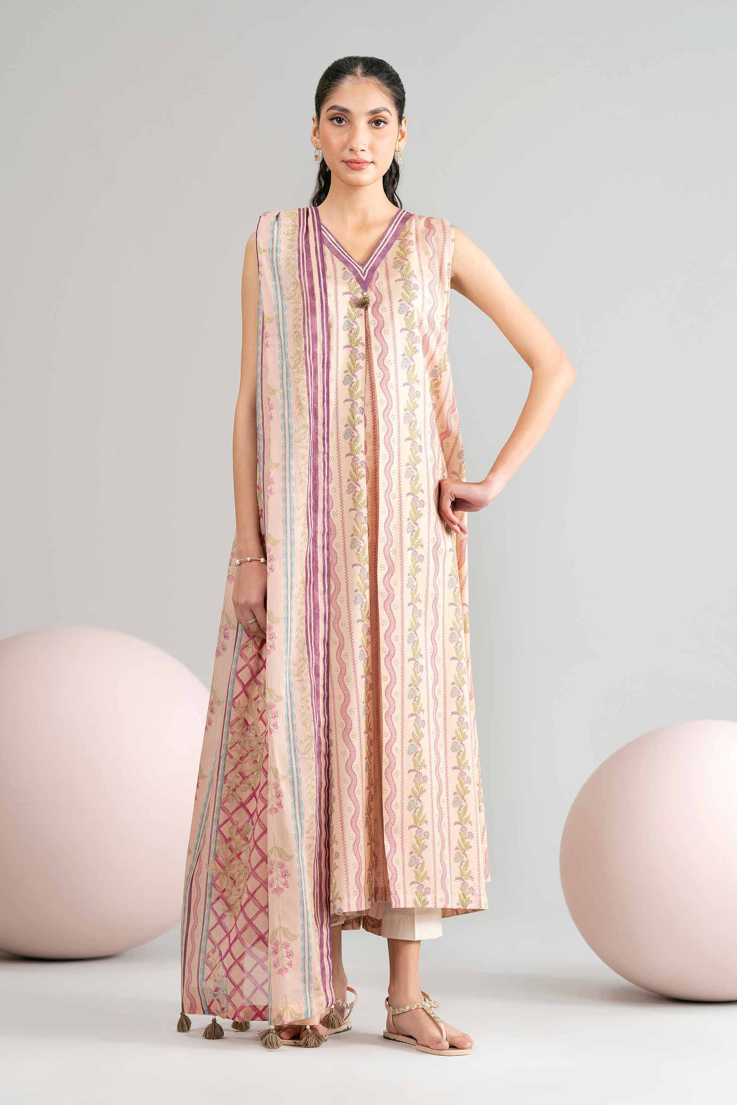 3 Piece - Printed Loose Fabric - 42602435 for Women - Freedom To Buy Collection | Nishat | Shop Online