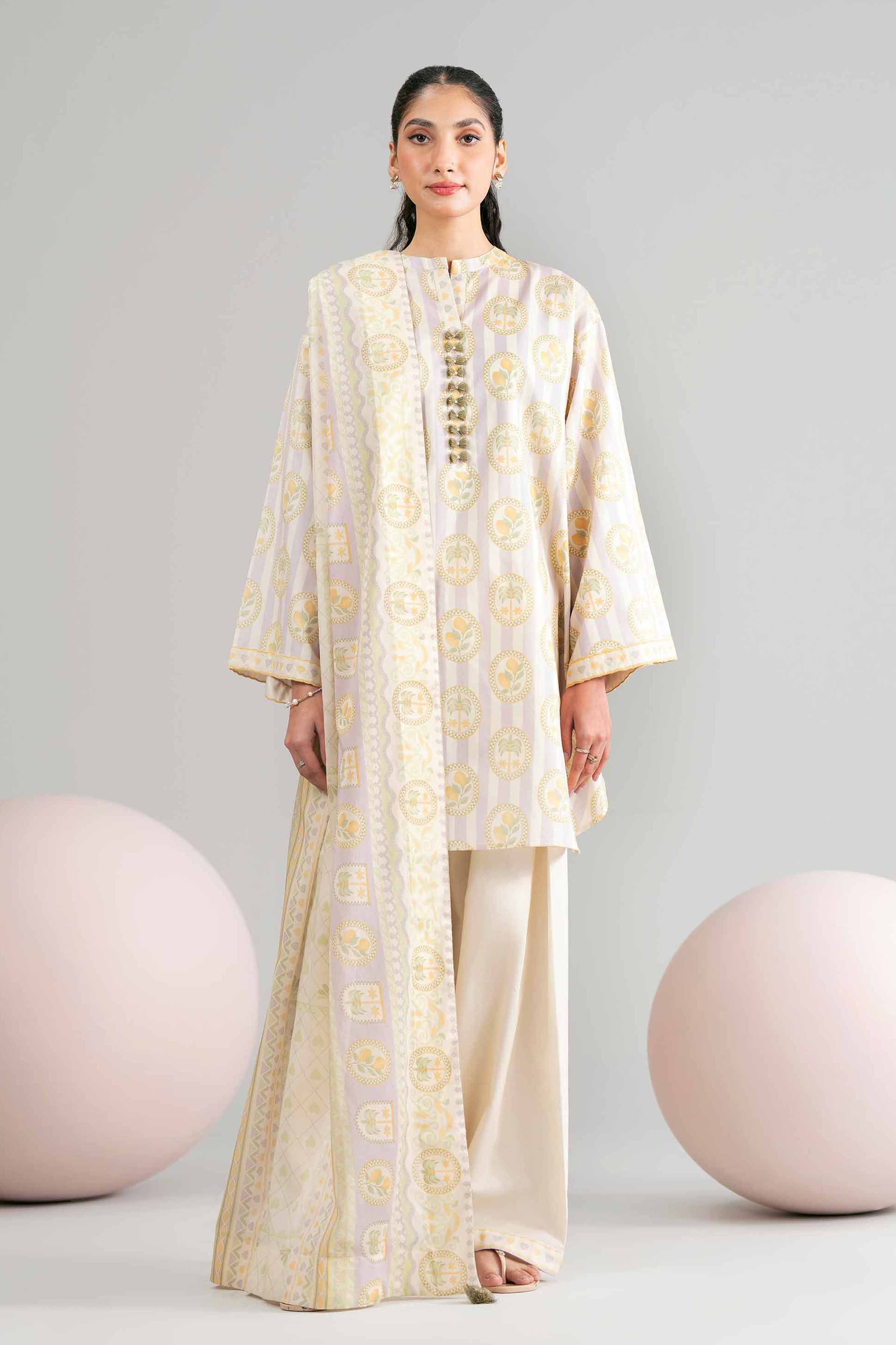 3 Piece - Printed Loose Fabric - 42602437 for Women - Freedom To Buy Collection | Nishat | Shop Online