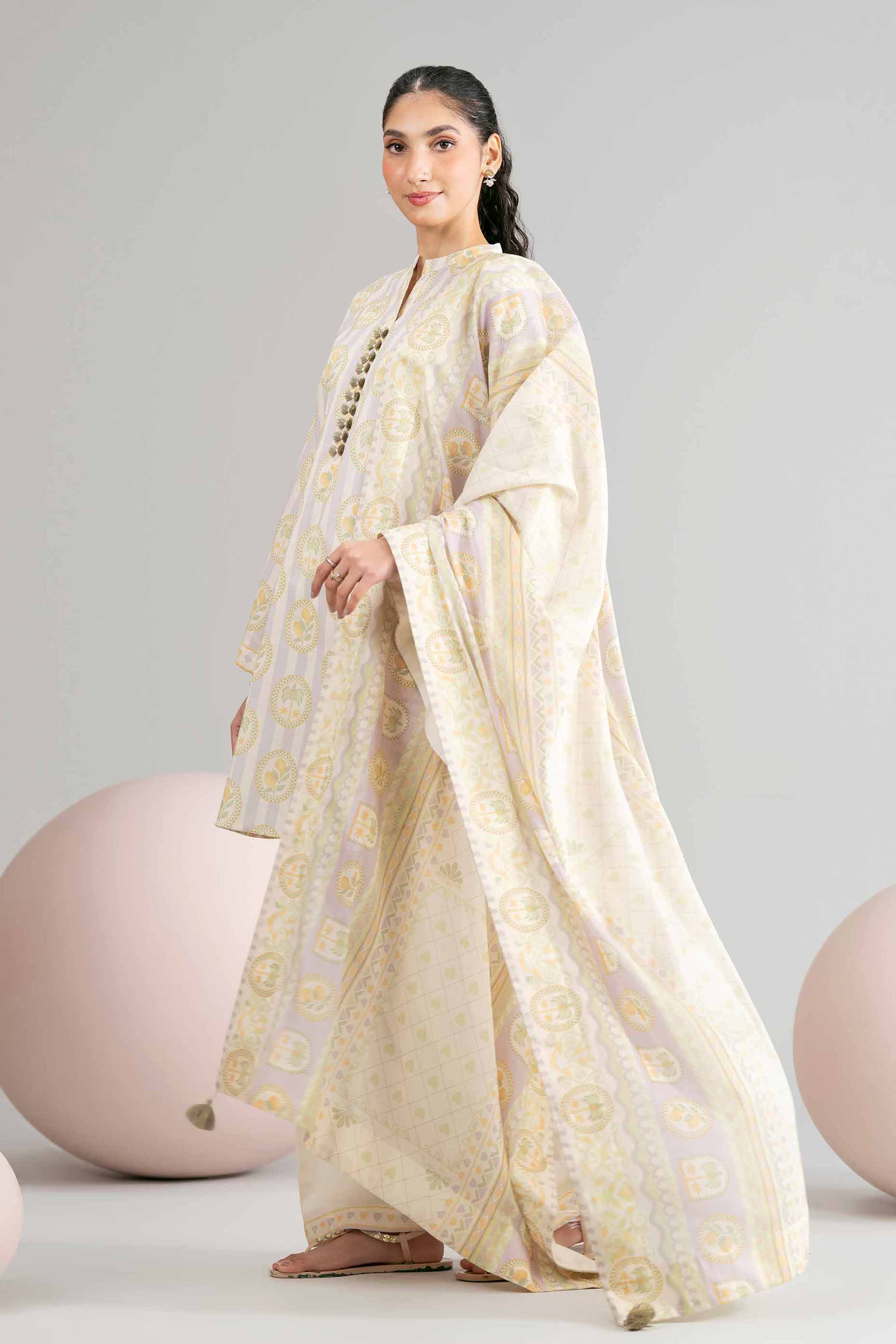 3 Piece - Printed Loose Fabric - 42602437 for Women - Freedom To Buy Collection | Nishat | Shop Online