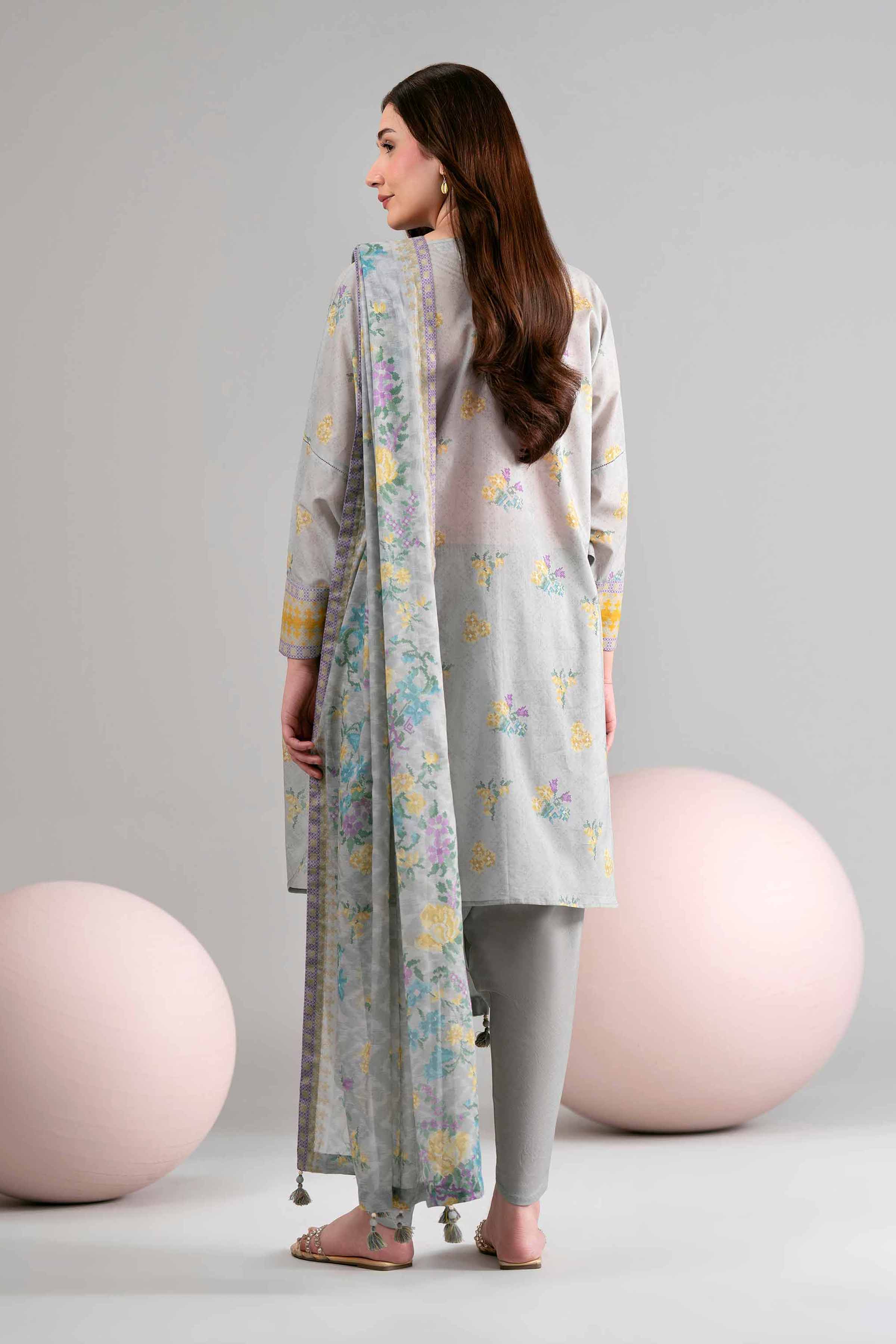 3 Piece - Printed Loose Fabric - 42602443 for Women - Freedom To Buy Collection | Nishat | Shop Online