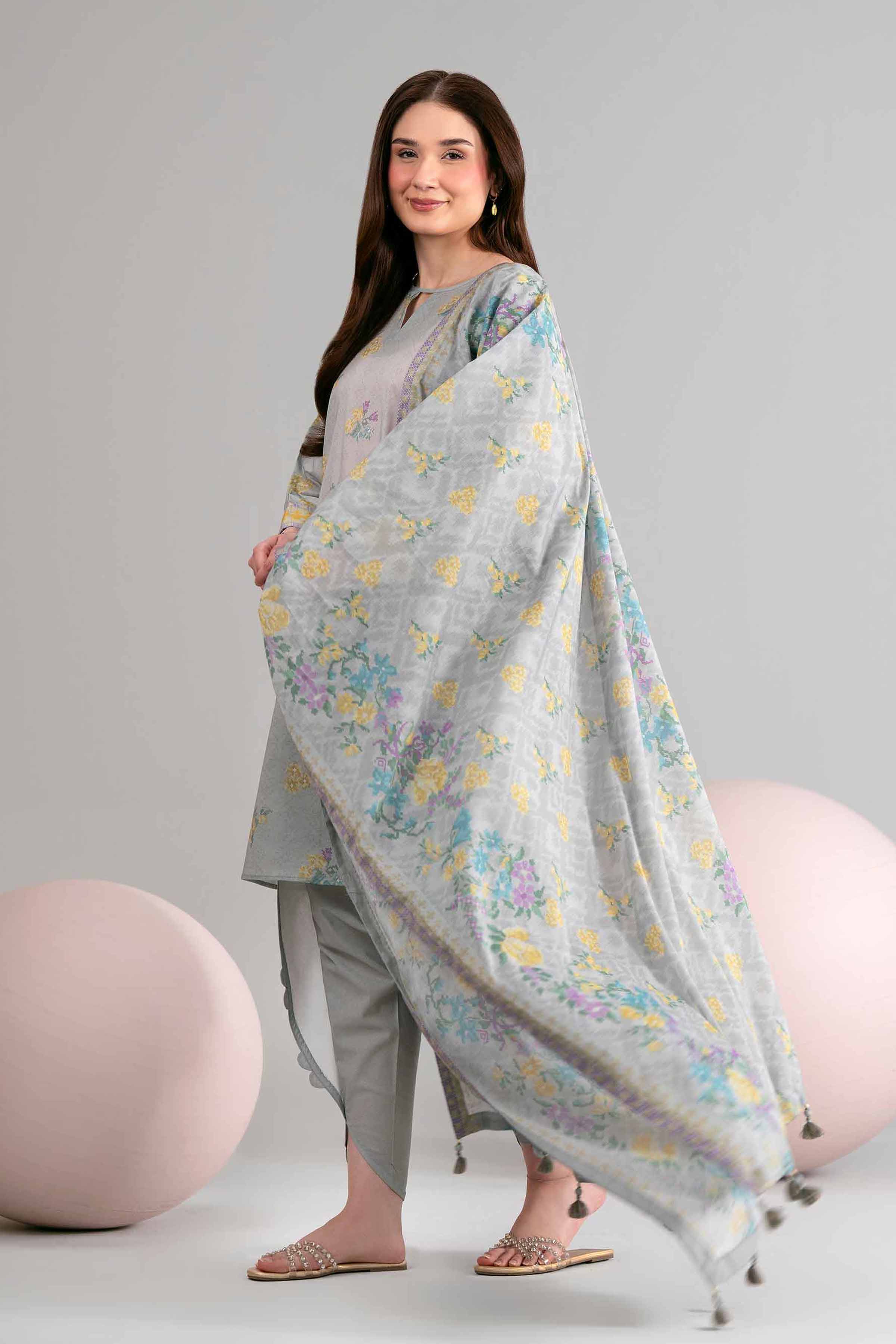 3 Piece - Printed Loose Fabric - 42602443 for Women - Freedom To Buy Collection | Nishat | Shop Online