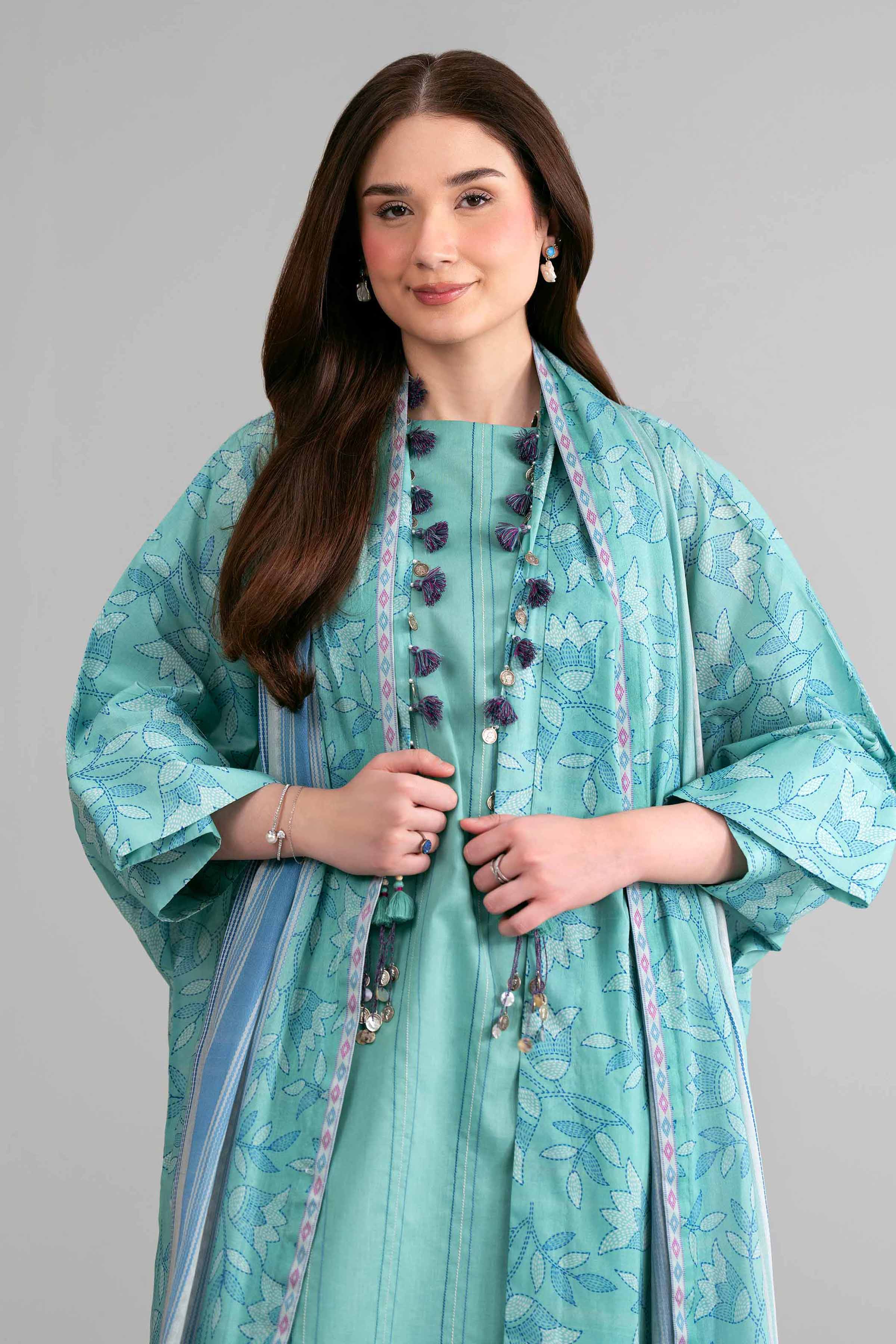 3 Piece - Printed Loose Fabric - 42602450 for Women - Freedom To Buy Collection | Nishat | Shop Online