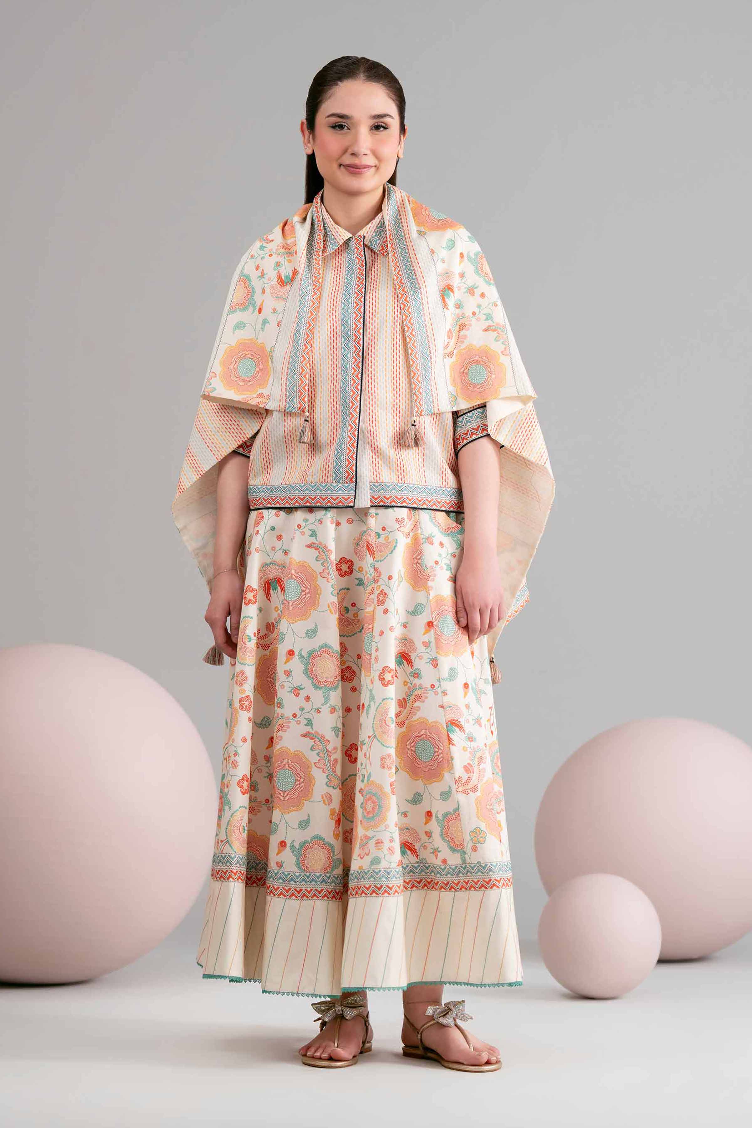 3 Piece - Printed Loose Fabric - 42602451 for Women - Freedom To Buy Collection | Nishat | Shop Online