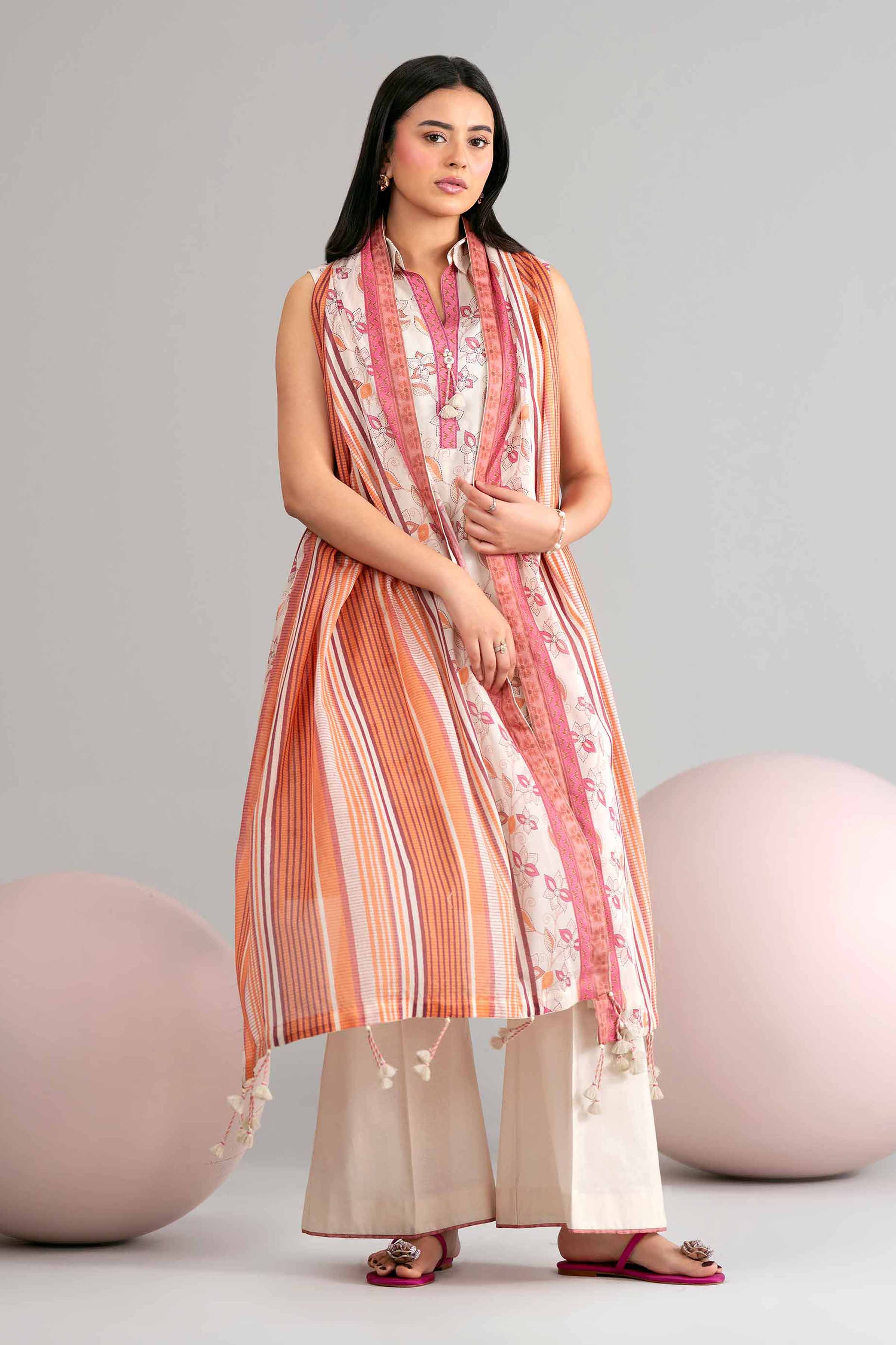 3 Piece - Printed Loose Fabric - 42602452 for Women - Freedom To Buy Collection | Nishat | Shop Online