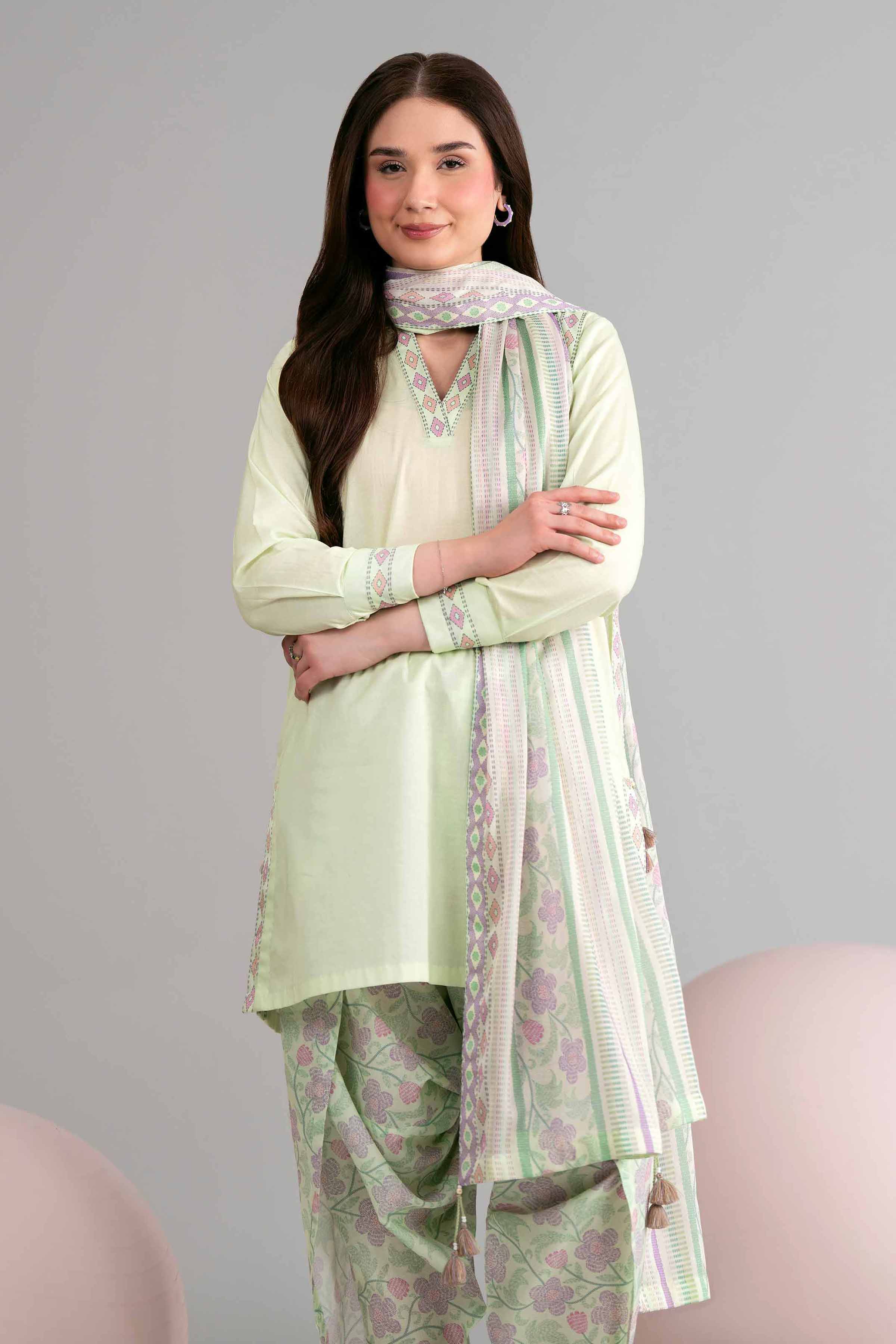 3 Piece - Printed Loose Fabric - 42602453 for Women - Freedom To Buy Collection | Nishat | Shop Online