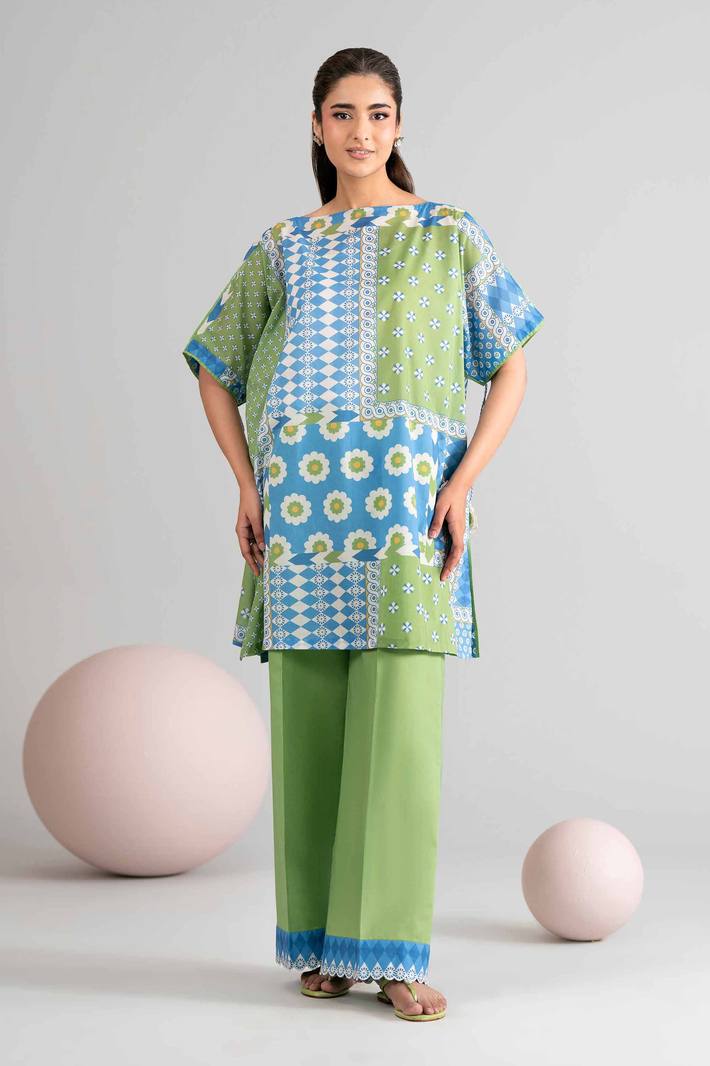 1 Piece Printed Loose Fabric Freedom To Buy Summer 2026 Eid-2