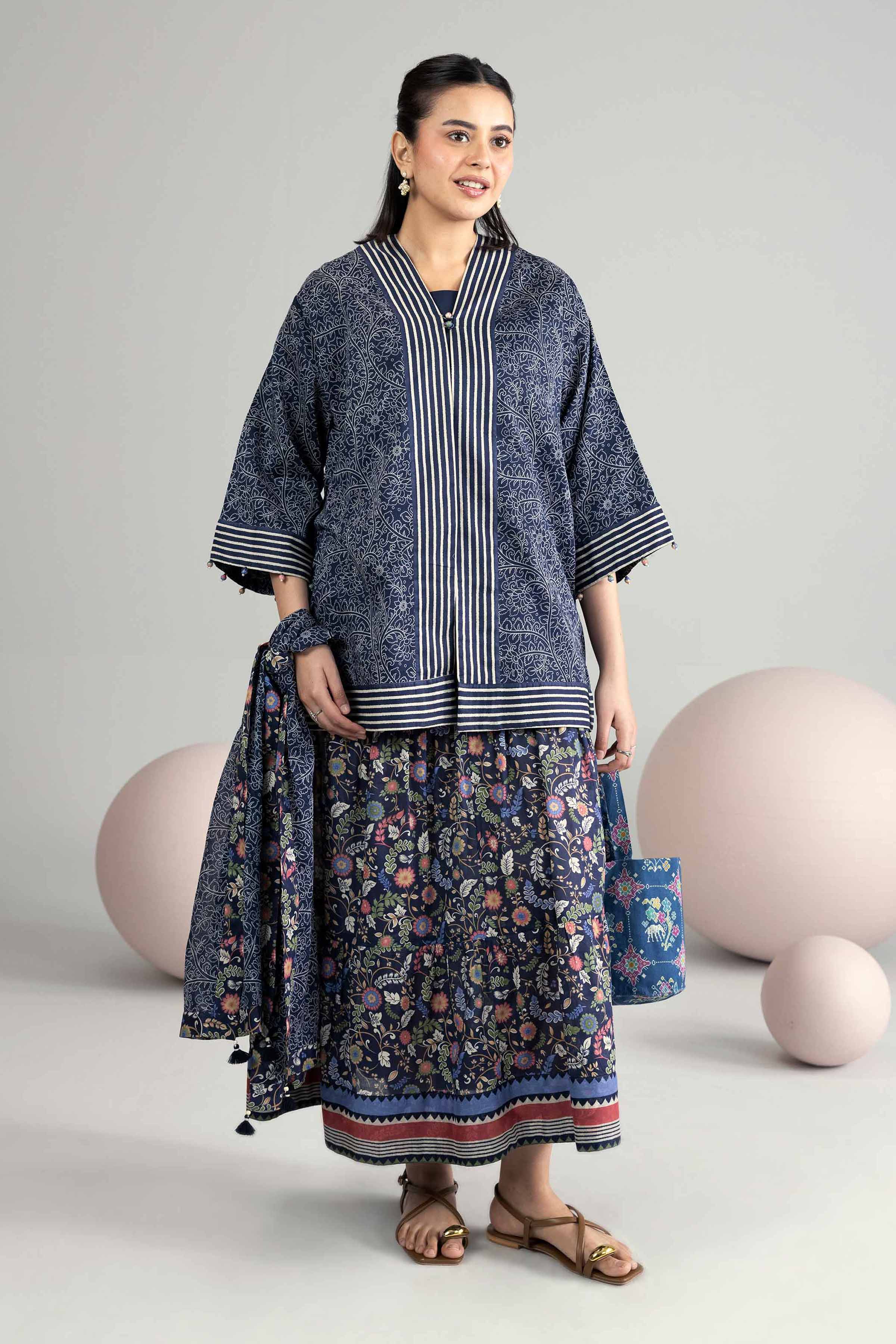 3 Piece - Printed Loose Fabric - 42602530