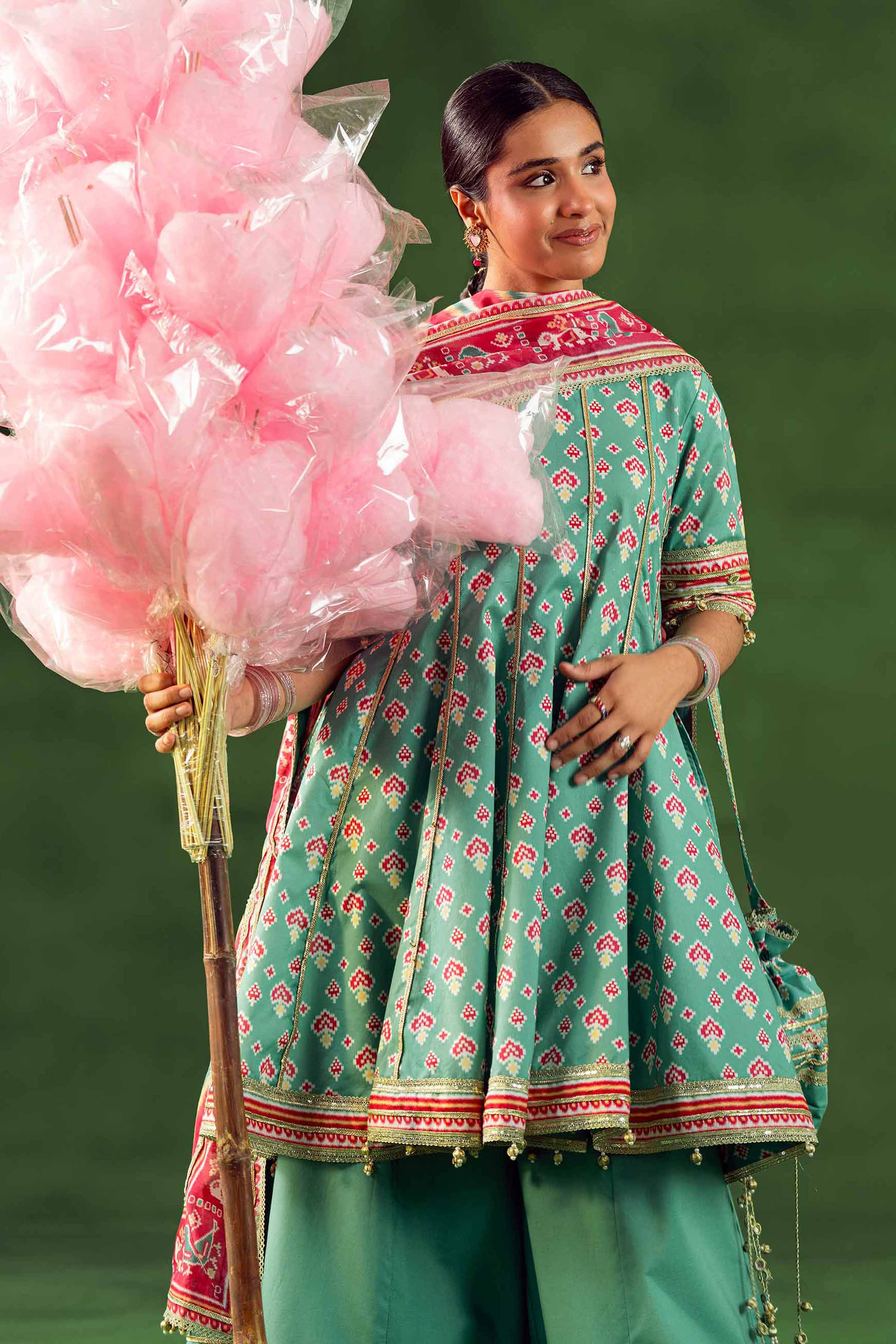 3 Piece - Printed Loose Fabric - 42602533