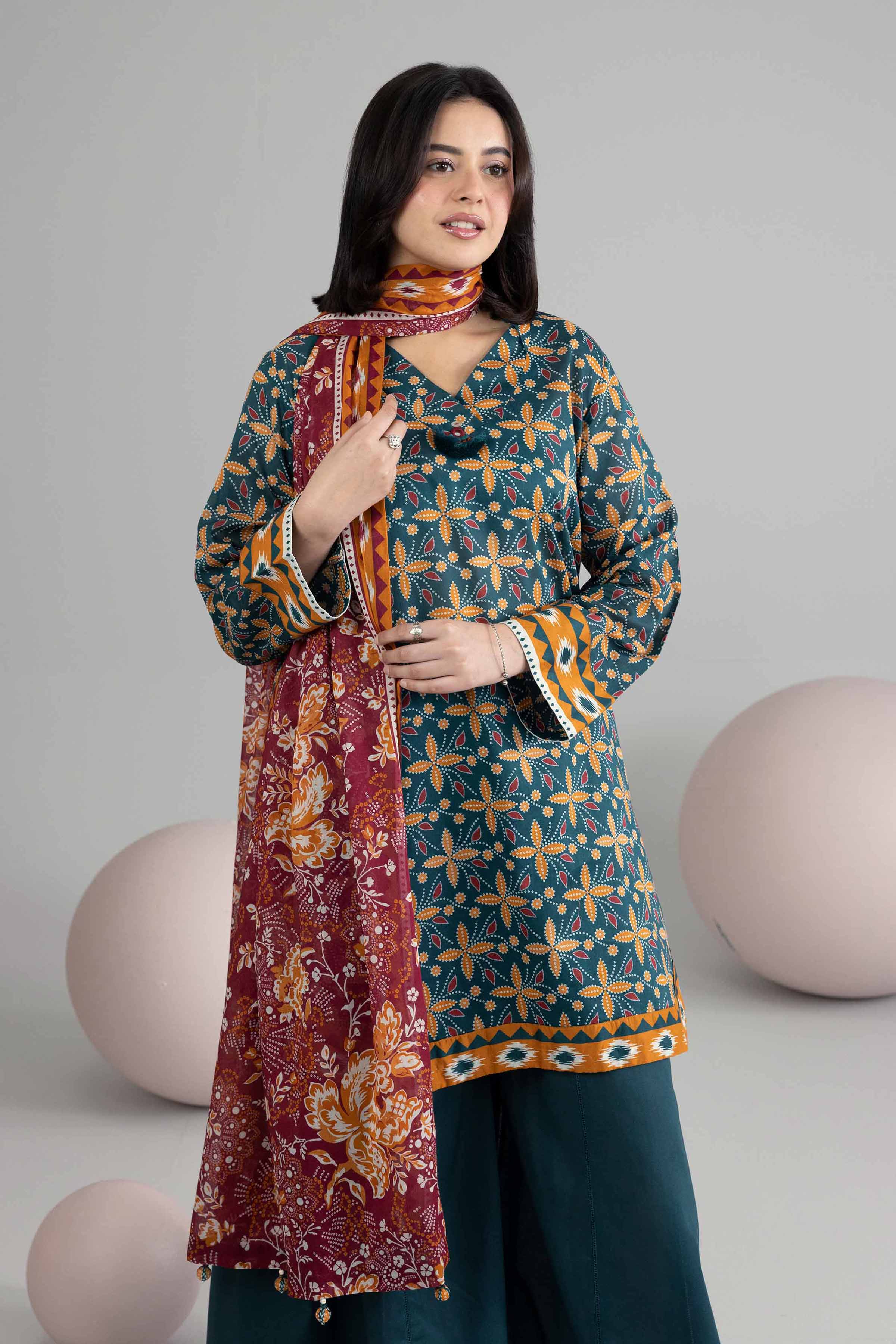 3 Piece - Printed Loose Fabric - 42602538 for Women - Freedom to Buy Collection | Nishat | Shop Online