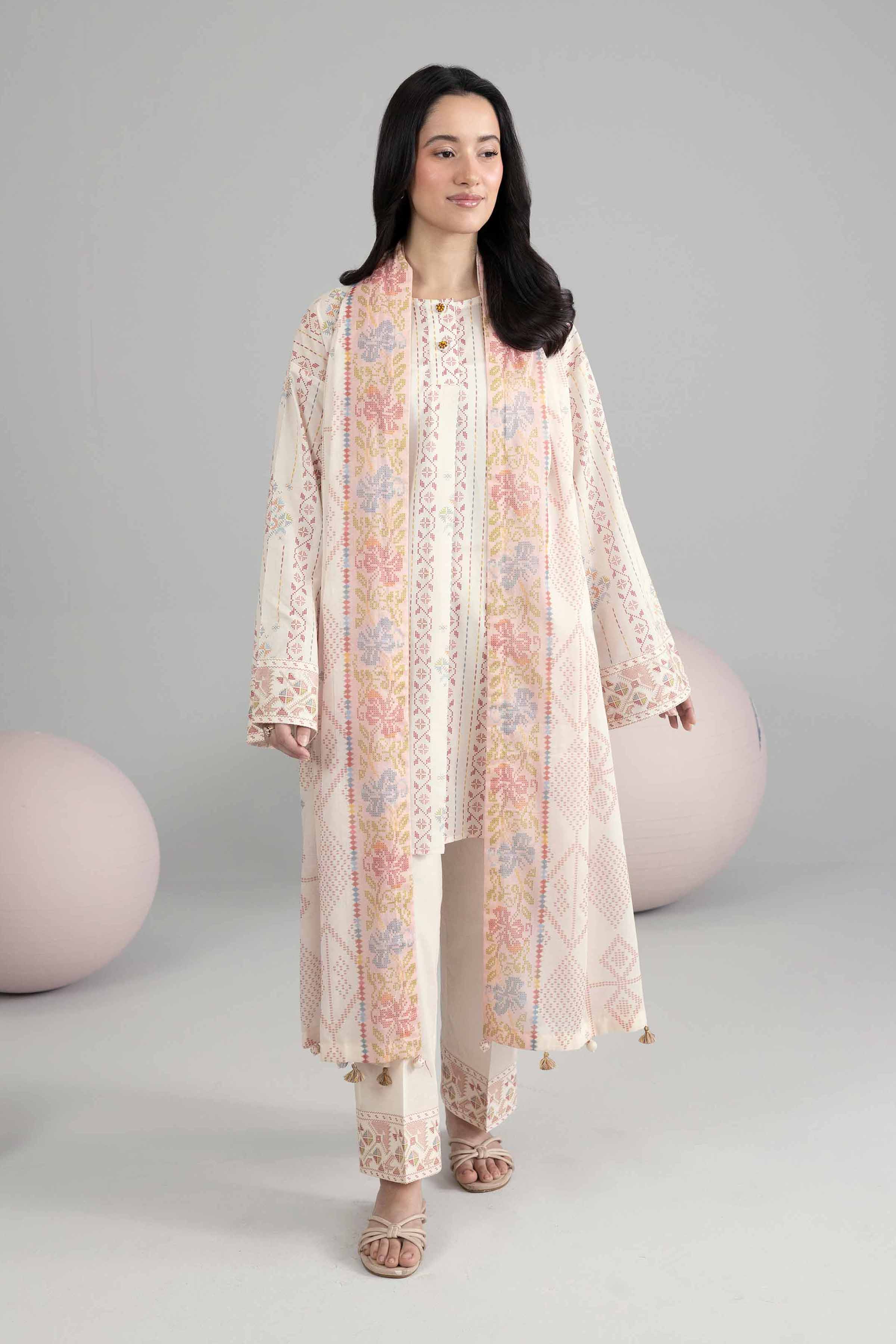 3 Piece - Printed Loose Fabric - 42602547