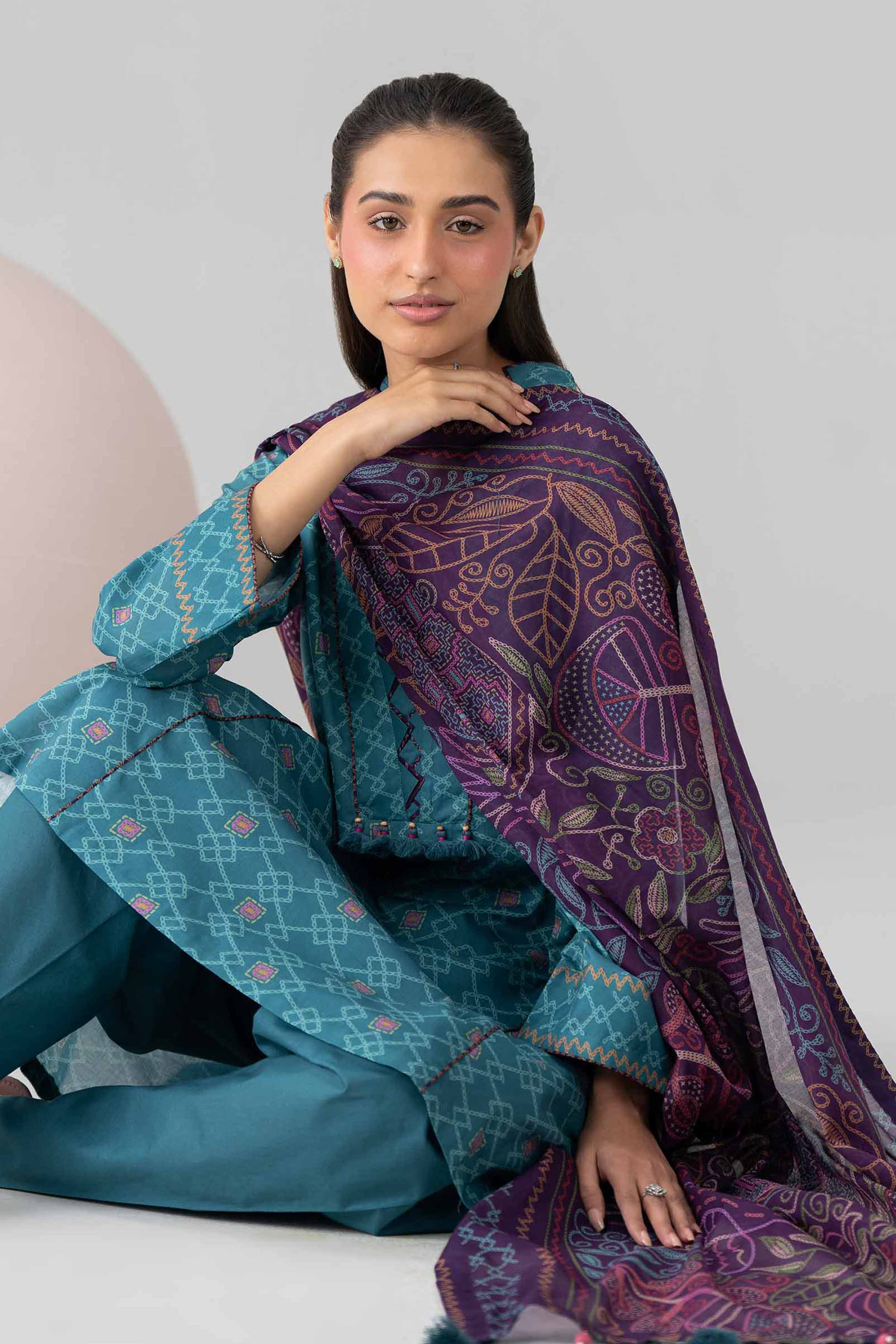 3 Piece - Printed Loose Fabric - 42602559