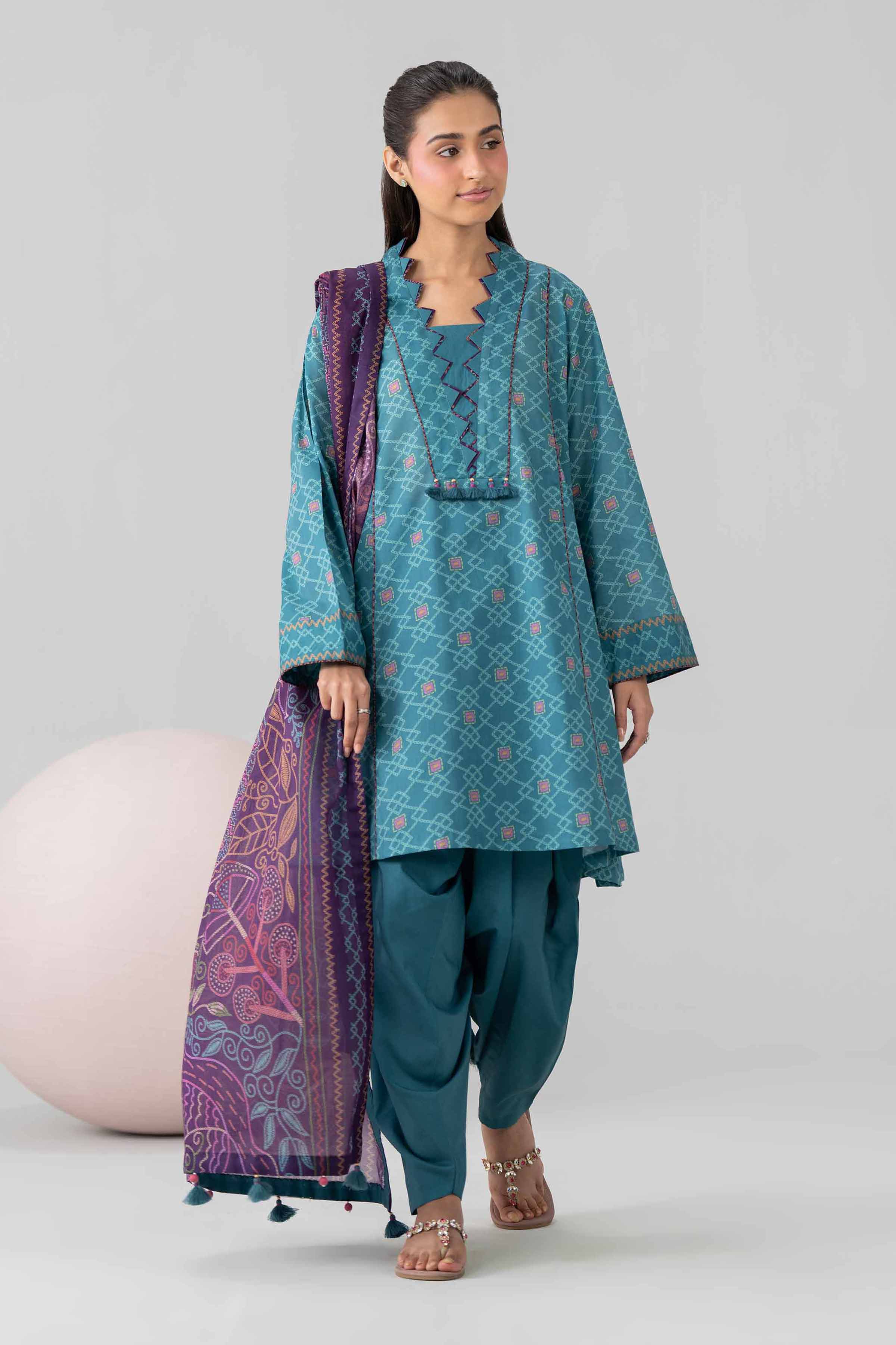 3 Piece - Printed Loose Fabric - 42602559