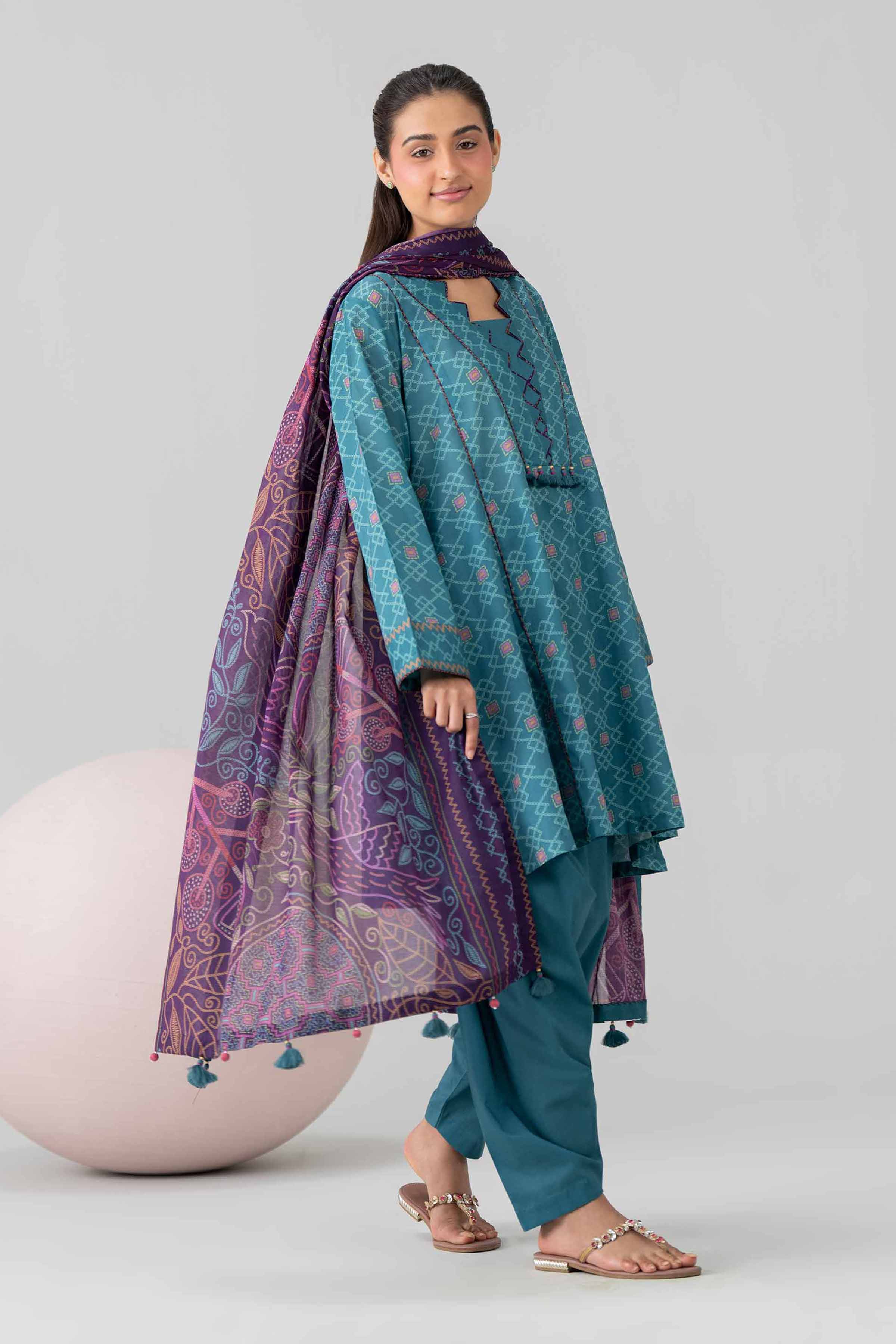 3 Piece - Printed Loose Fabric - 42602559