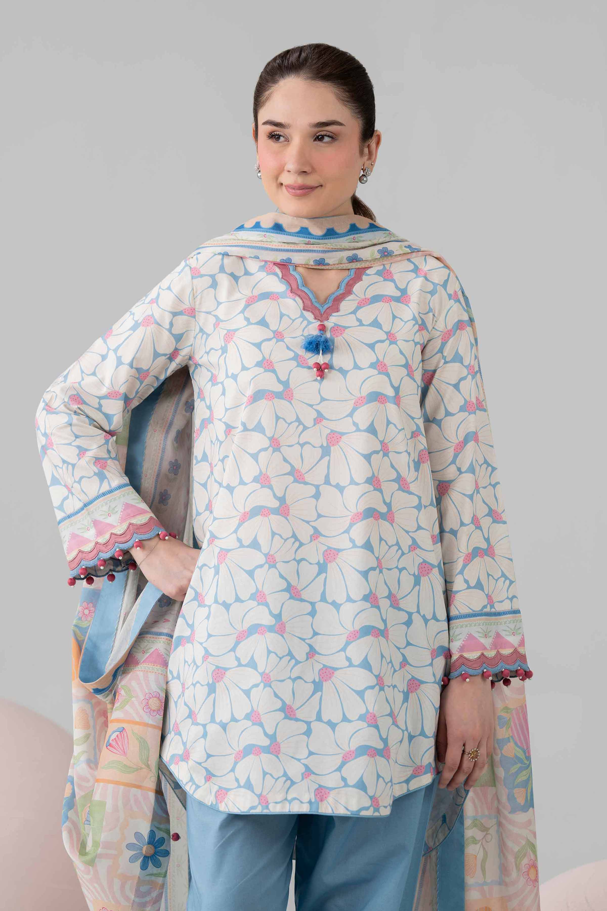 3 Piece - Printed Loose Fabric - 42602564