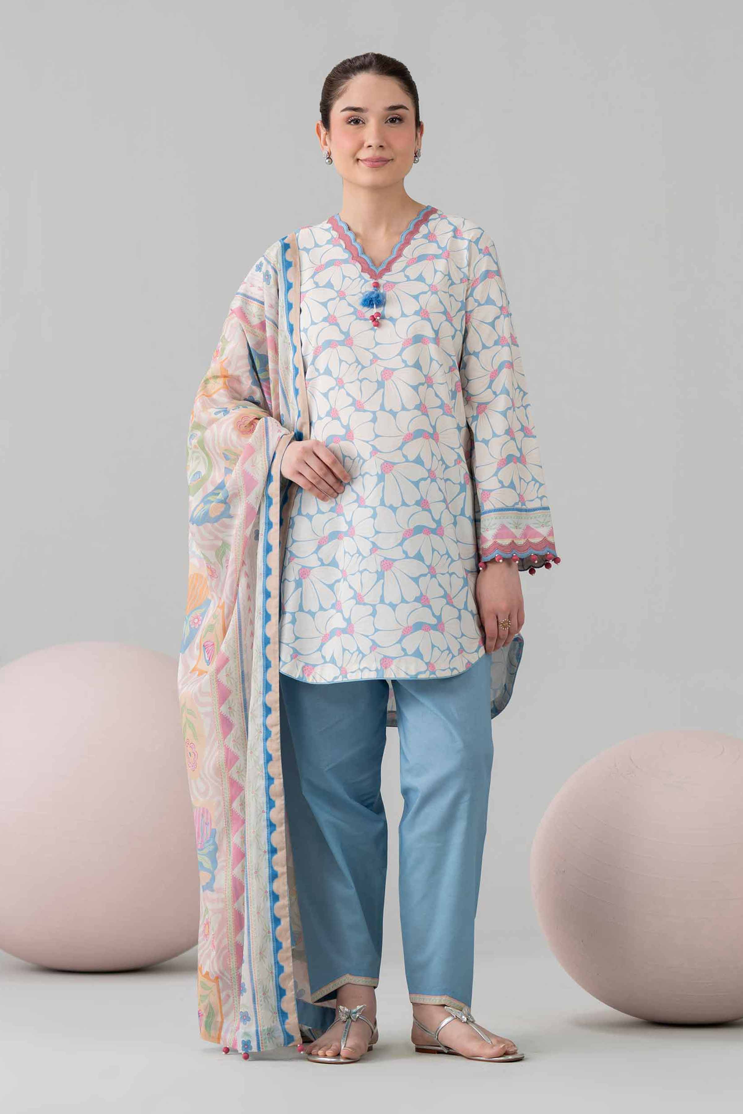 3 Piece - Printed Loose Fabric - 42602564