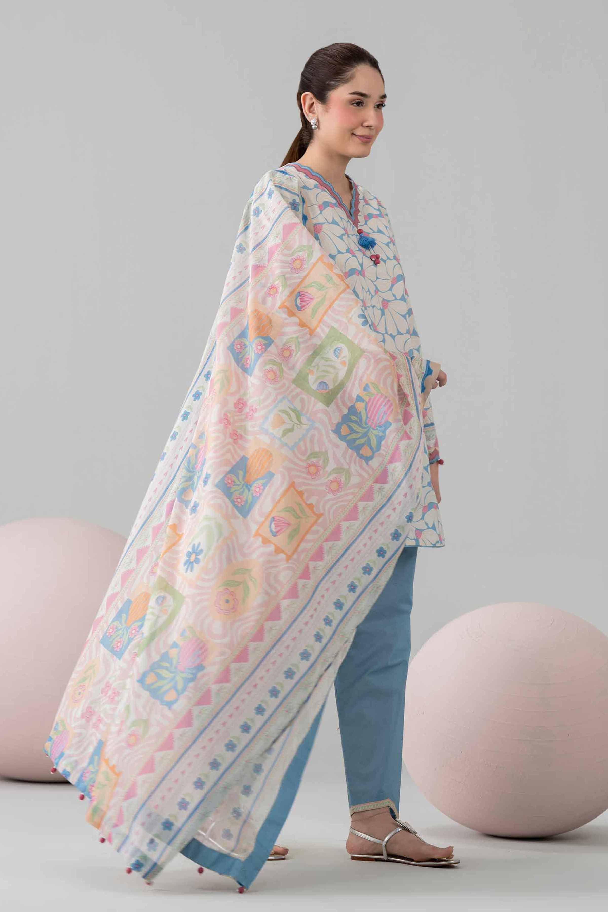 3 Piece - Printed Loose Fabric - 42602564