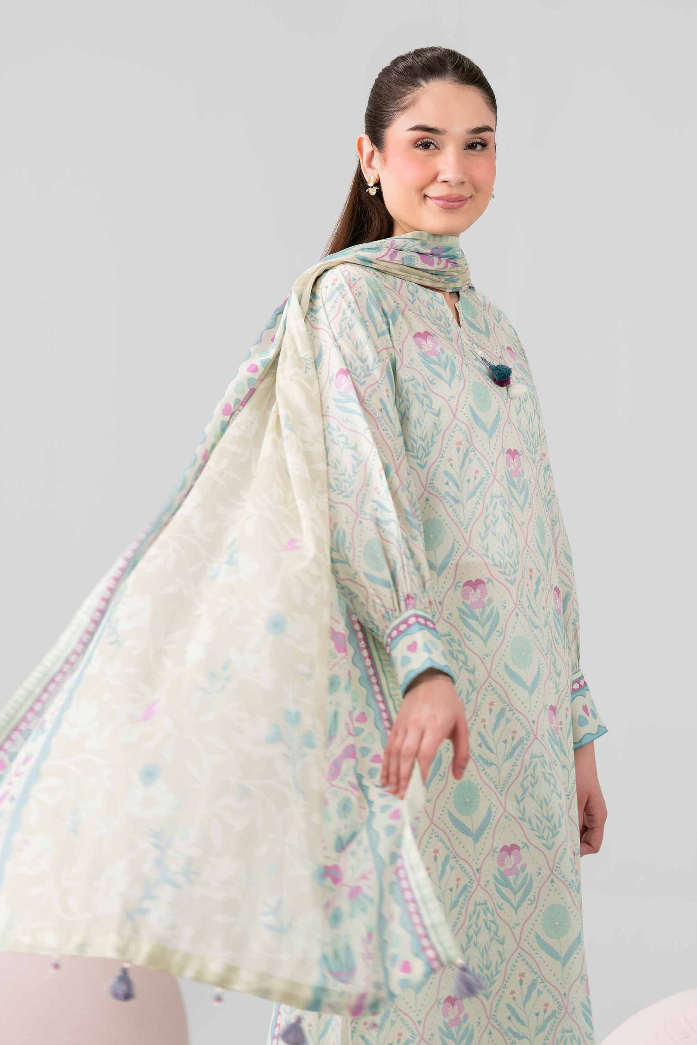 3 Piece - Printed Loose Fabric - 42602566