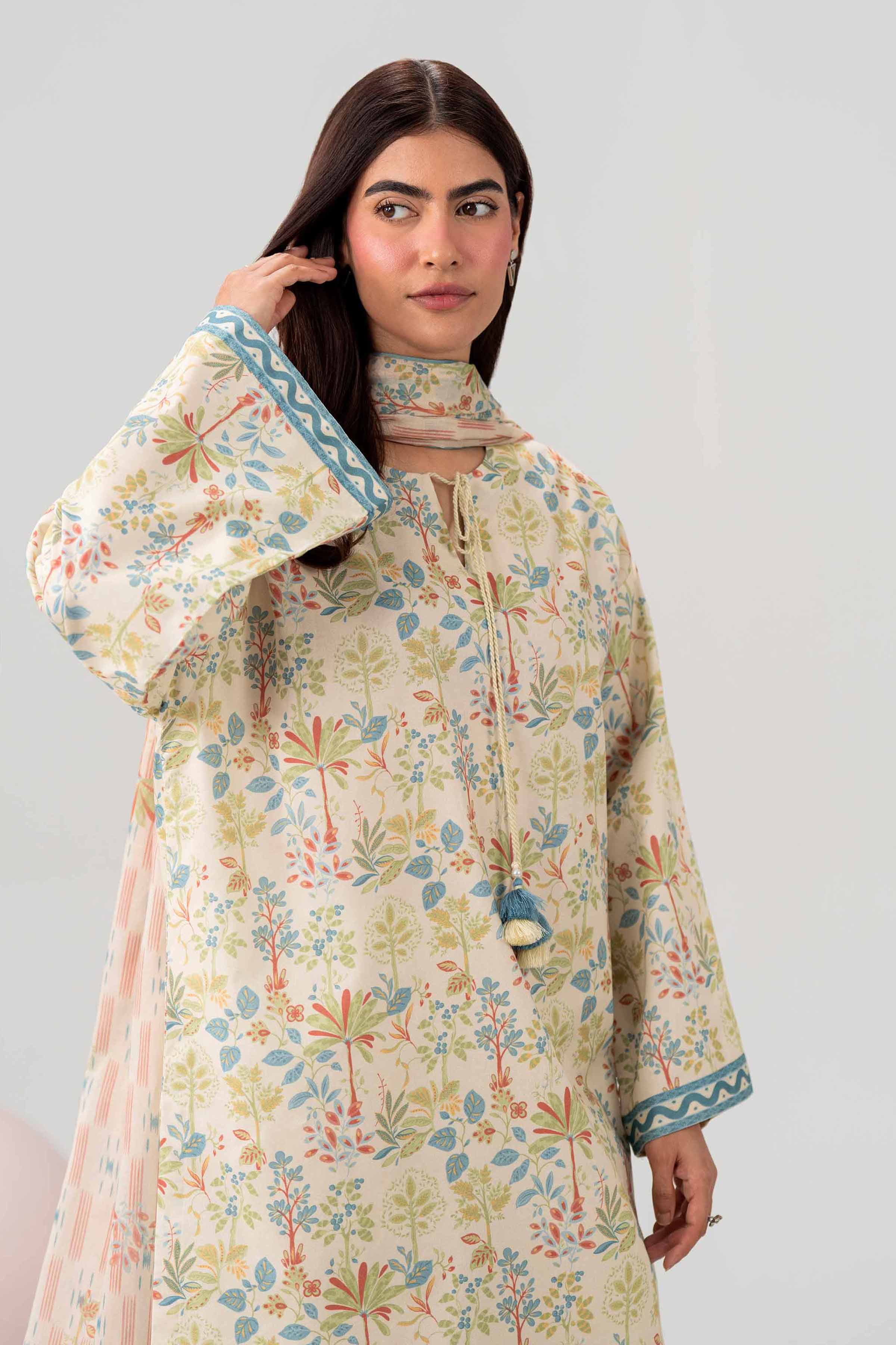 3 Piece - Printed Loose Fabric - 42602569 for Women - Freedom To Buy Collection | Nishat | Shop Online