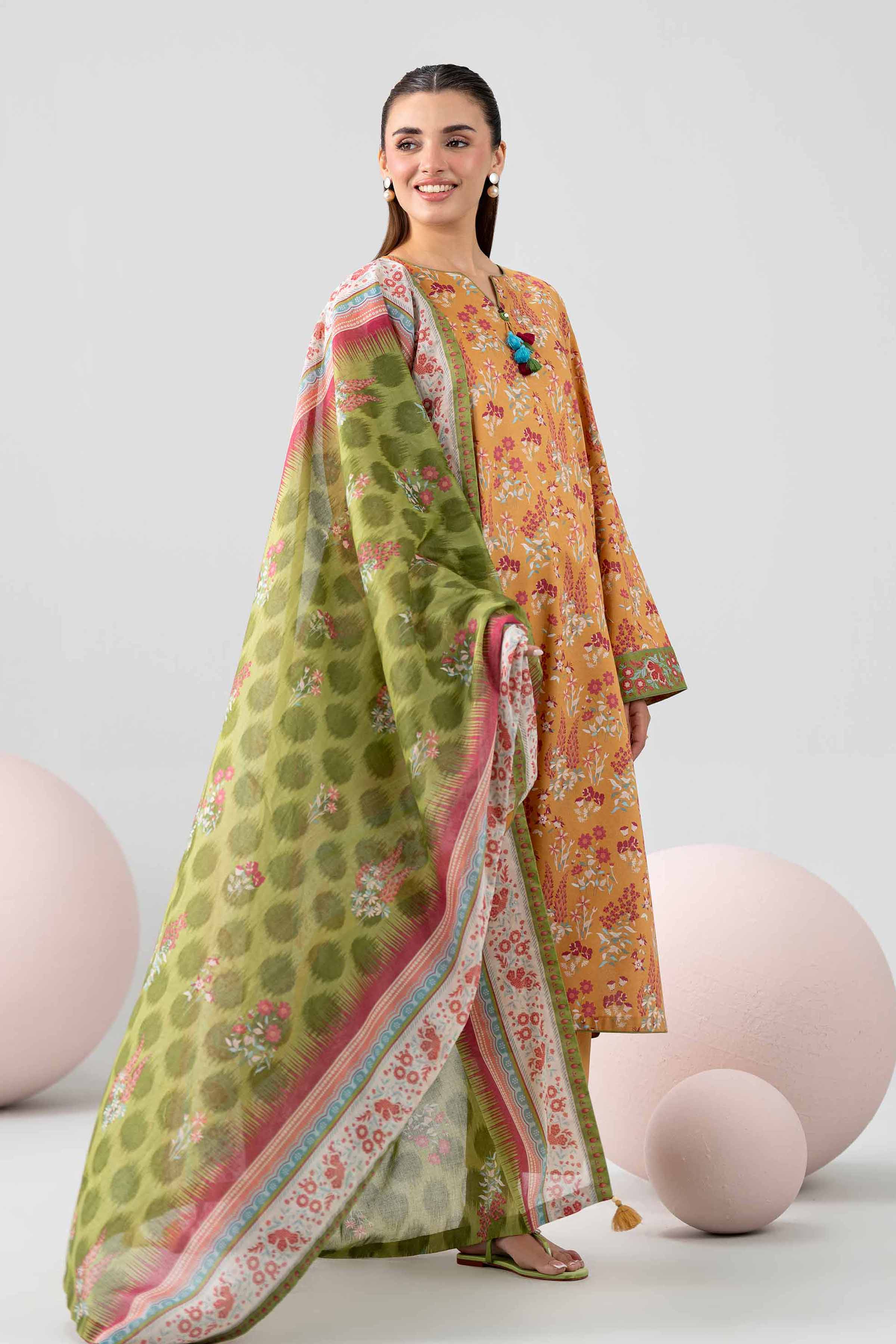 3 Piece - Printed Loose Fabric - 42602573 for Women - Freedom To Buy Collection | Nishat | Shop Online