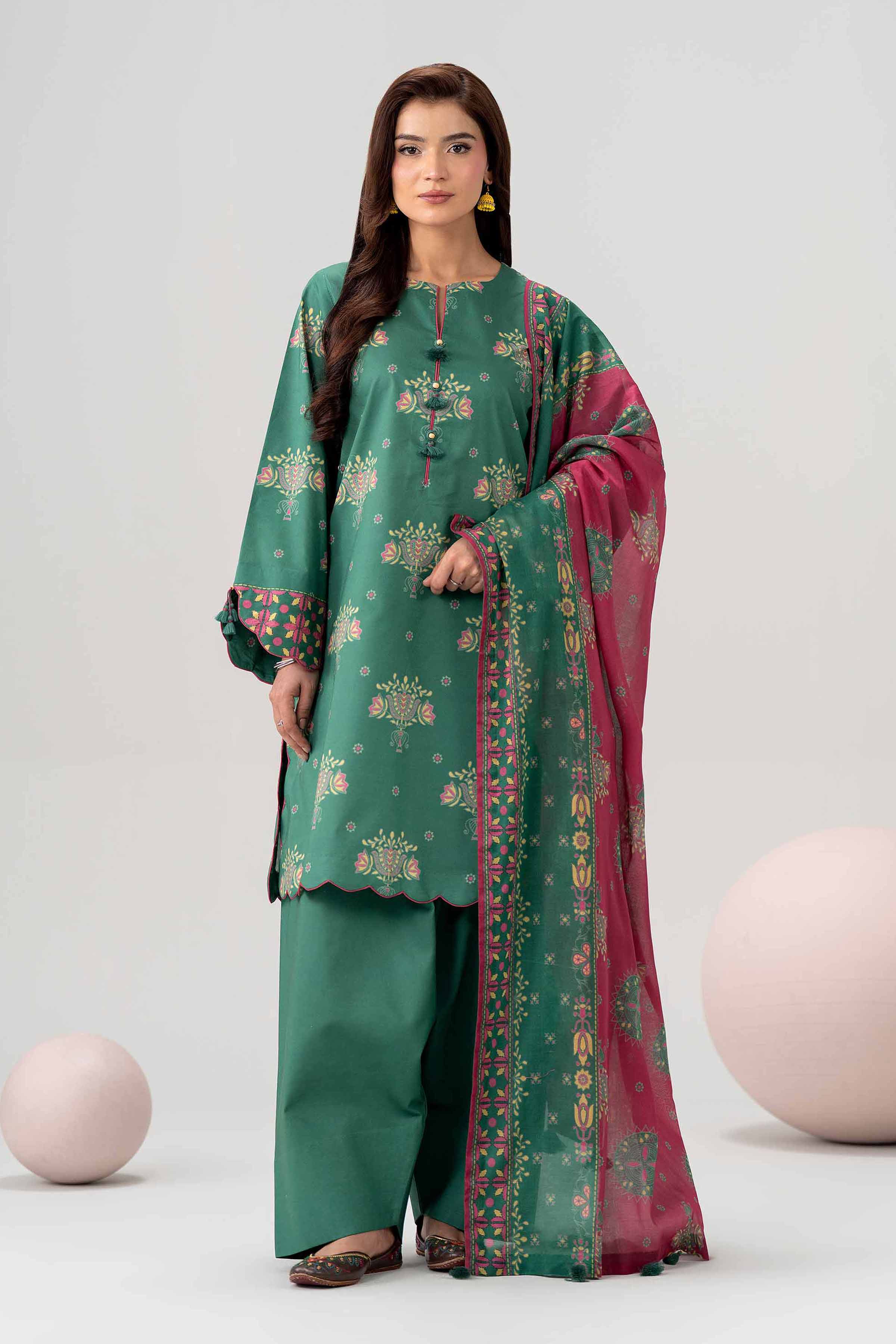 3 Piece - Printed Loose Fabric - 42602579 for Women - Freedom To Buy Collection | Nishat | Shop Online